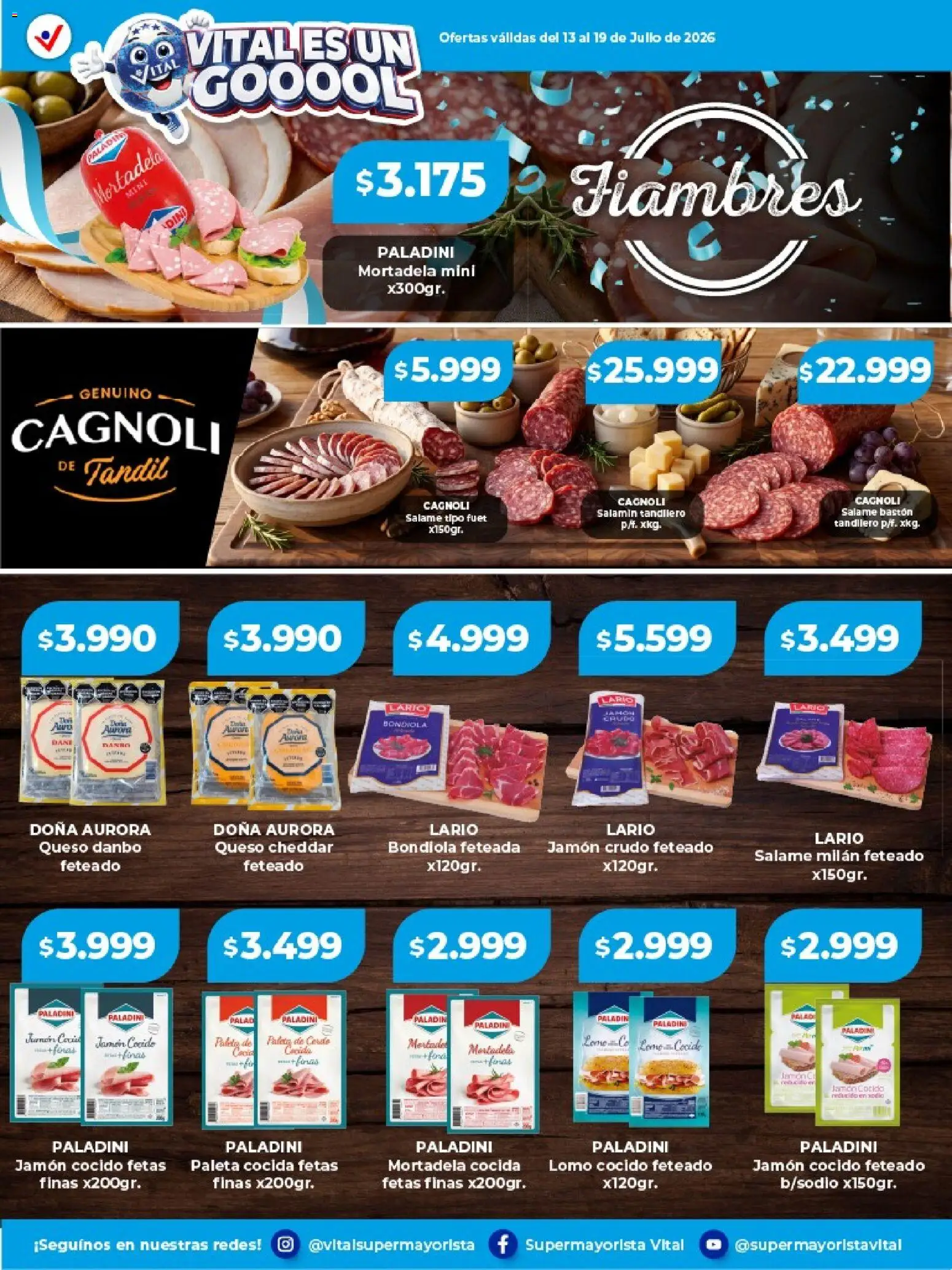 Vital - Especial de frescos │ válido desde el 13/07/2026 | Página: 8 | Productos: Jamón cocido, Jamón crudo, Mortadela, Jamón