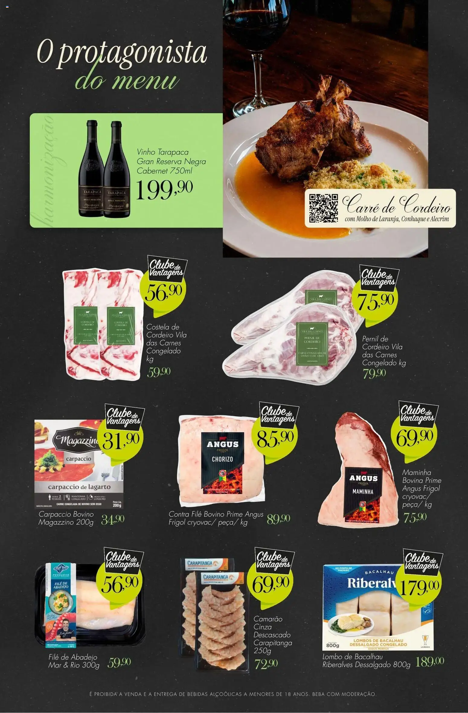 Confiança Folheto - válido de 28/07/2026 | Página: 6 | Produtos: Bacalhau, Contra filé, Lombo, Cordeiro
