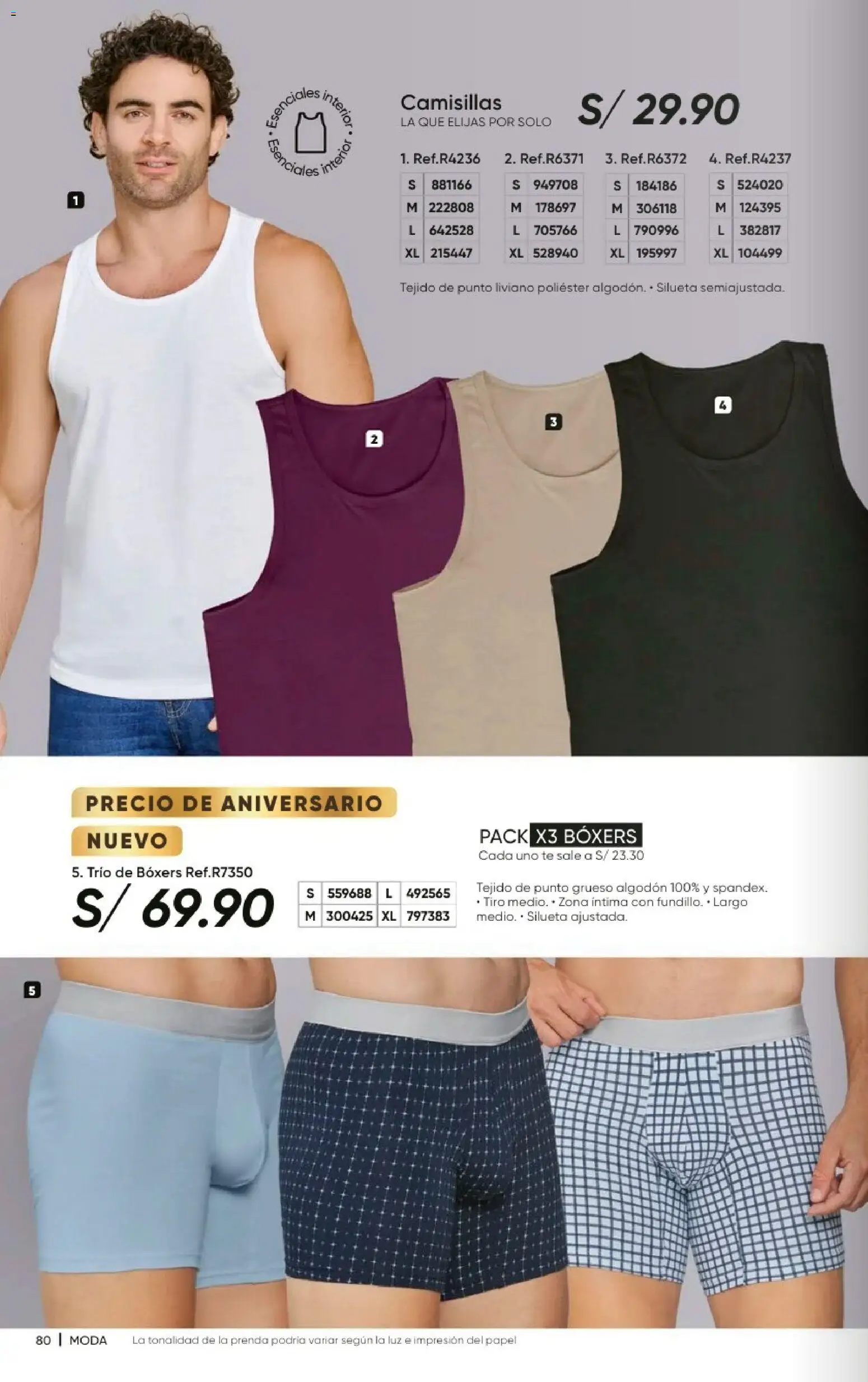 Catálogo Azzorti válido desde 20/09/2026 | Página: 82 | Productos: Té, Boxers, Algodón