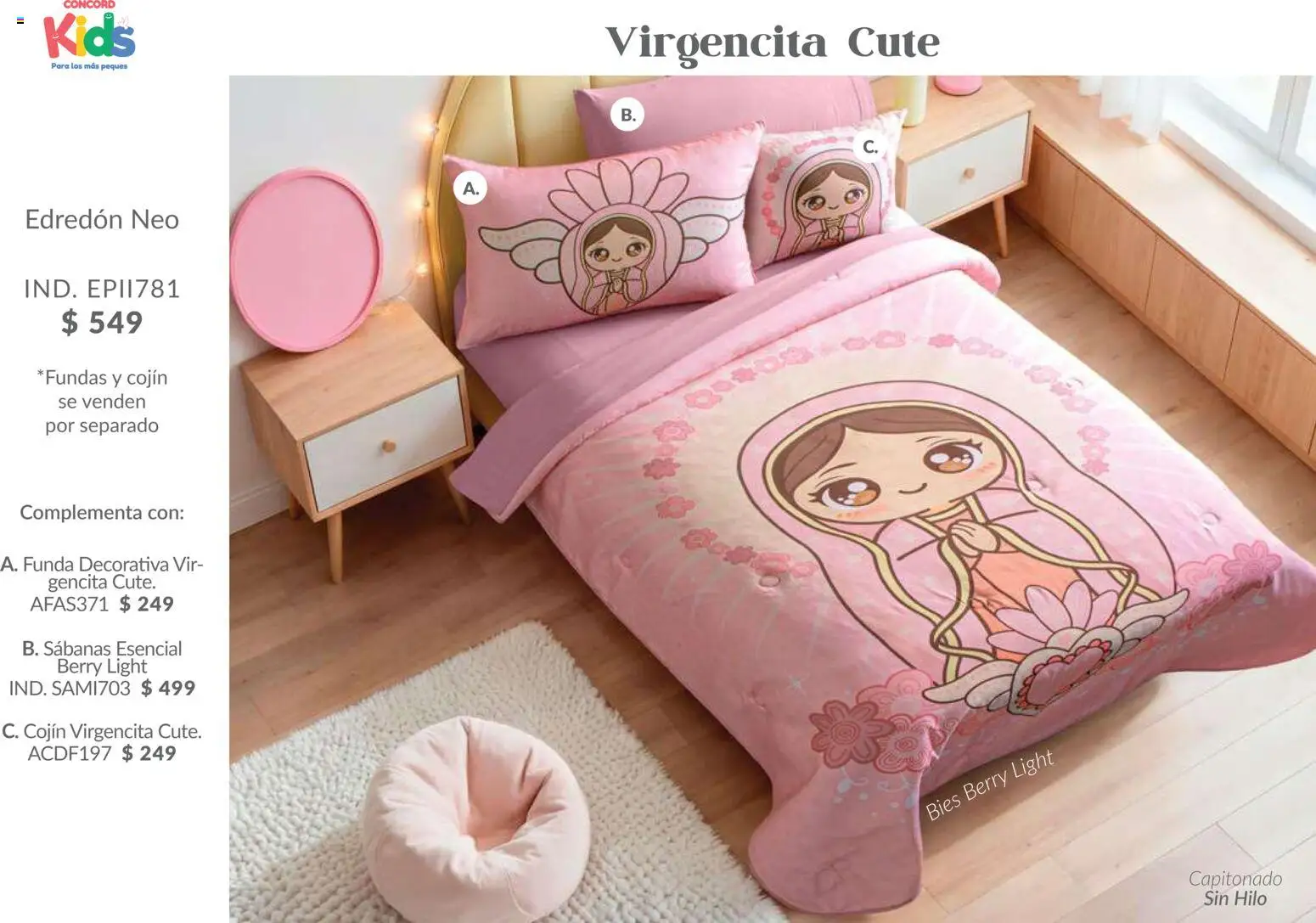 Nuevas ofertas de Colchas Concord válidas en toda la República Mexicana desde el 01/02/2026. ¡Encuentra las mejores ofertas en Colchas Concord catálogo Kids! | Página: 4 | Productos: Funda, Sabanas