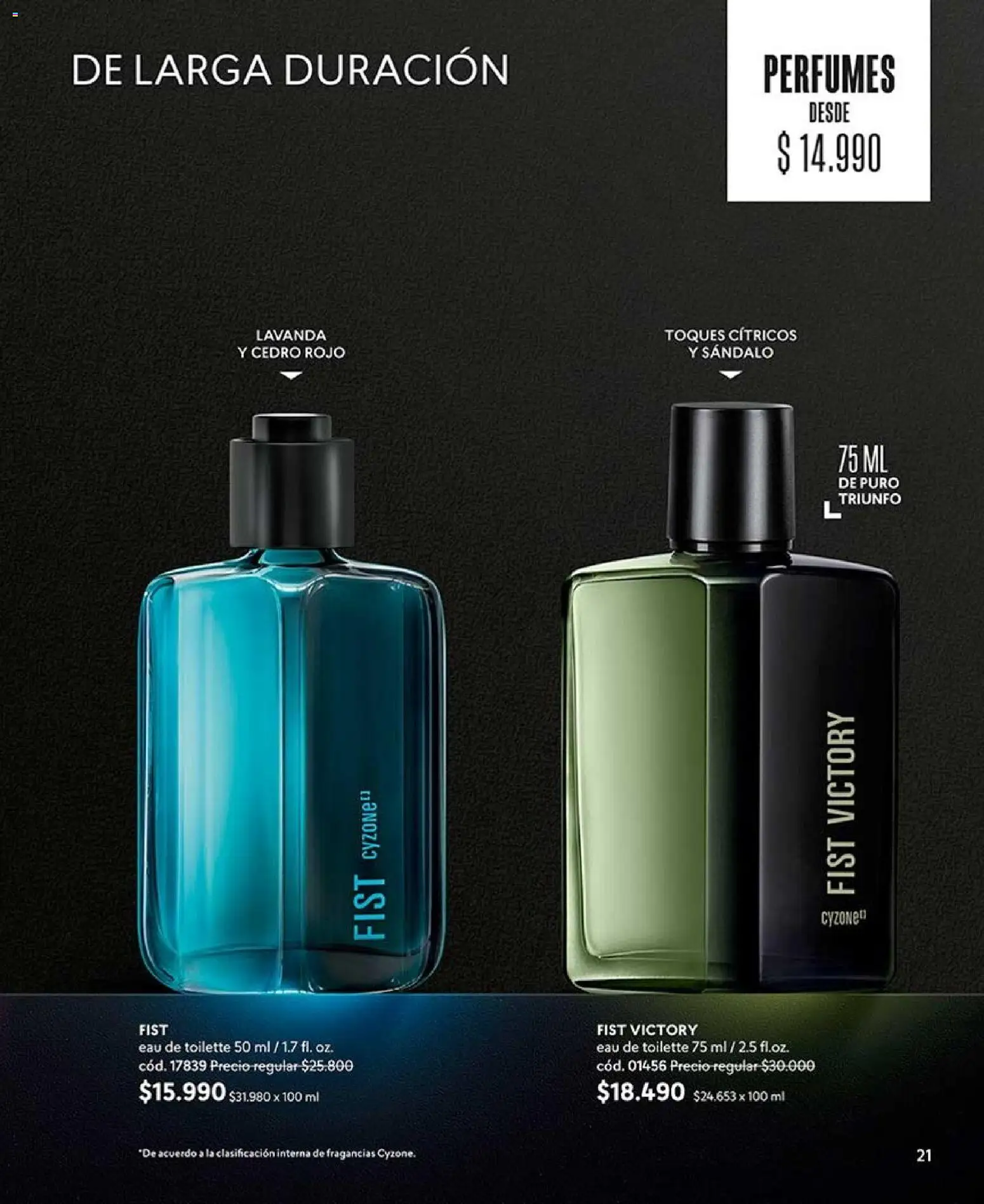 Catálogo CyZone Campaña 14 │ válido desde el 16.08.2026 | Página: 21 | Productos: Perfumes, Eau de toilette