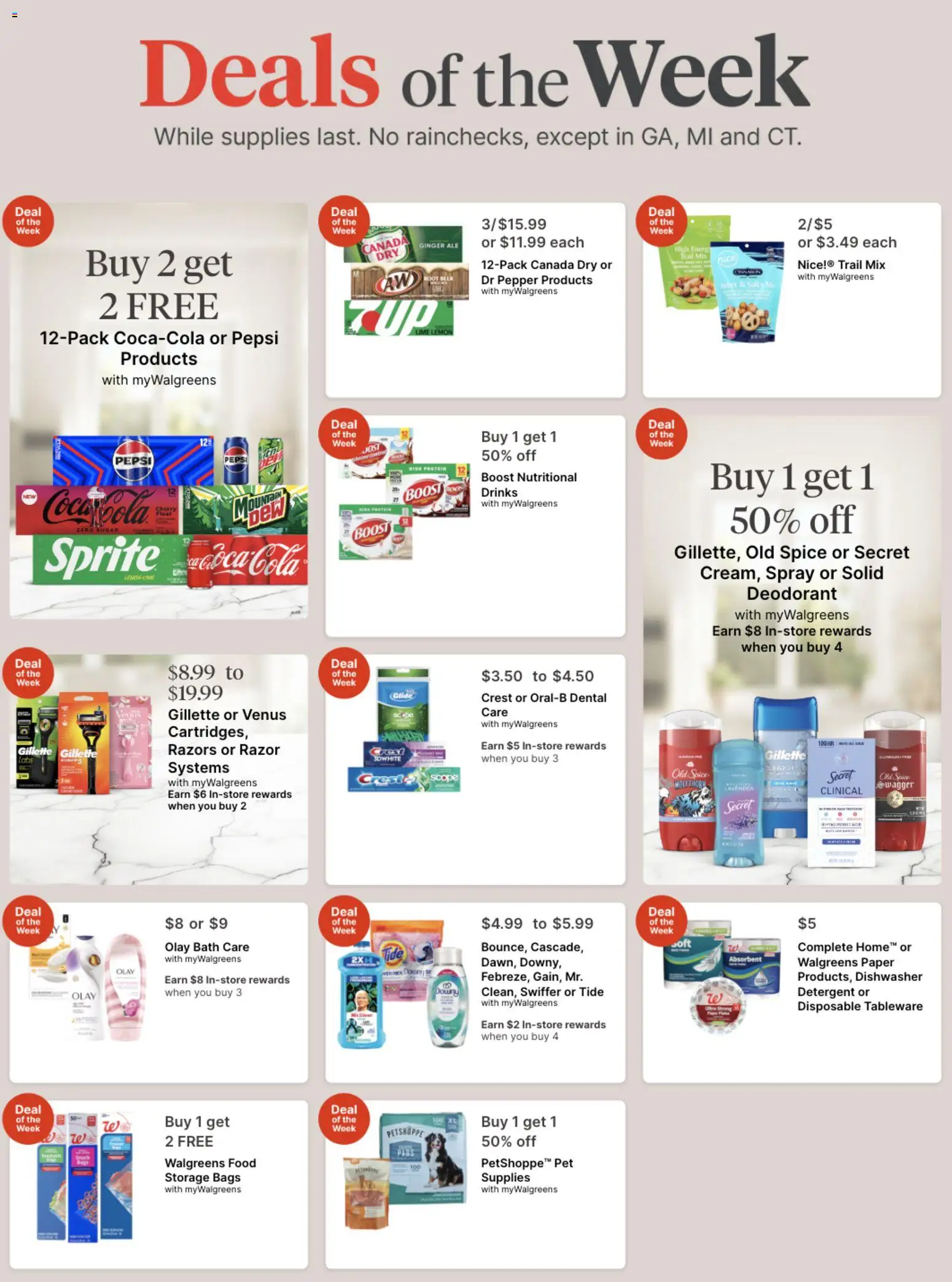 Walgreens Weekly Ad - valid from 08/02/2026 | Page: 1 | Products: Bath, Beer, Deodorant, Pepper