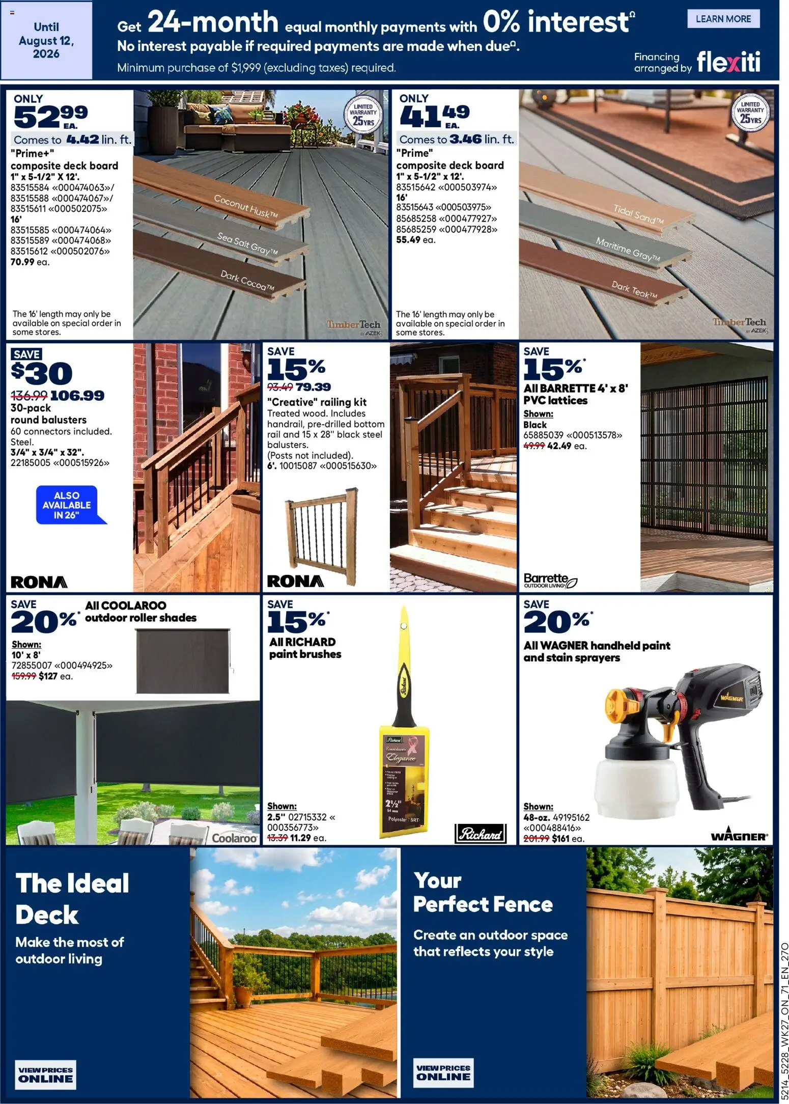 Rona flyer valid from Jul 30, 2026 | Page: 10