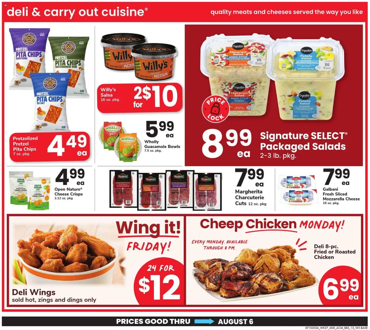 Acme Big Book of Savings - valid from 07/10/2026 | Page: 13 | Products: Cheese, Chips, Salad