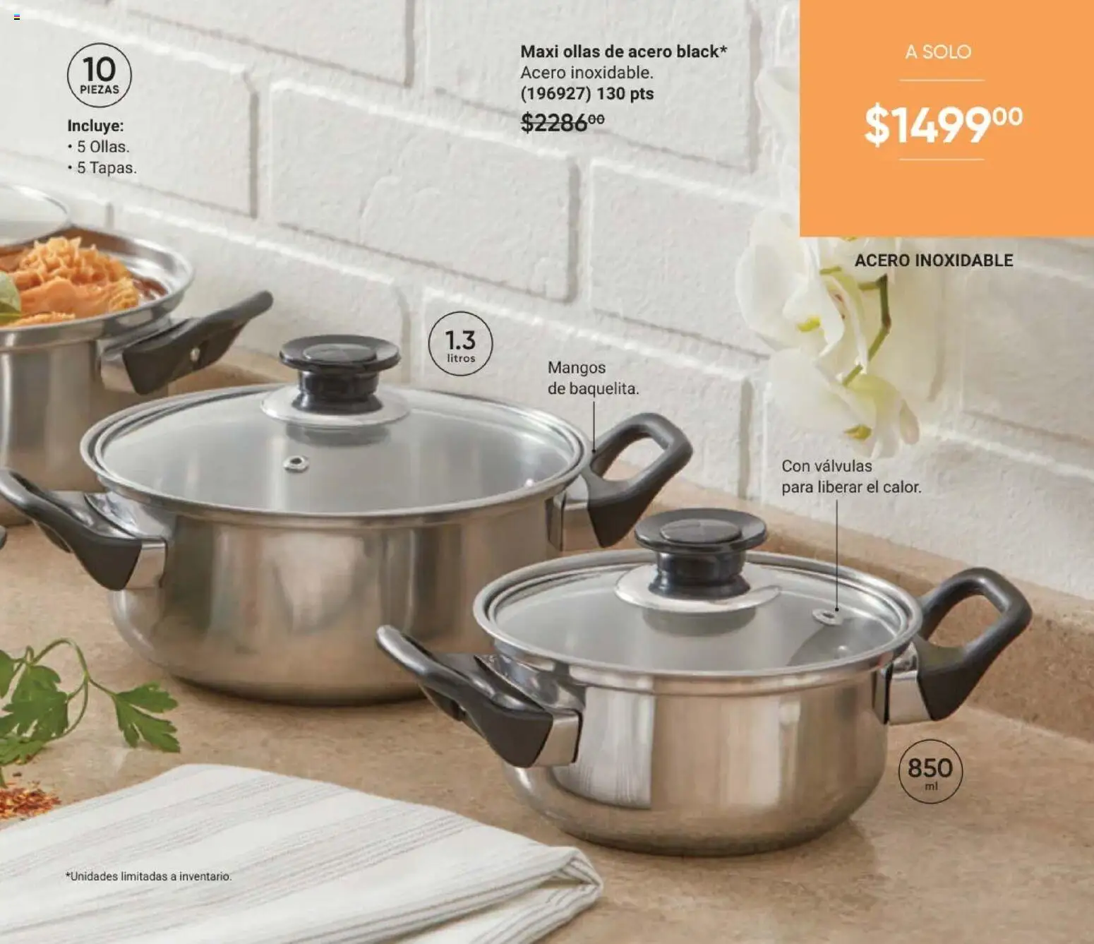 Nuevas ofertas de AVON válidas en toda la República Mexicana desde el 11/09/2026. ¡Encuentra las mejores ofertas en AVON Casa & Estilo 14 2026! | Página: 49 | Productos: Ollas