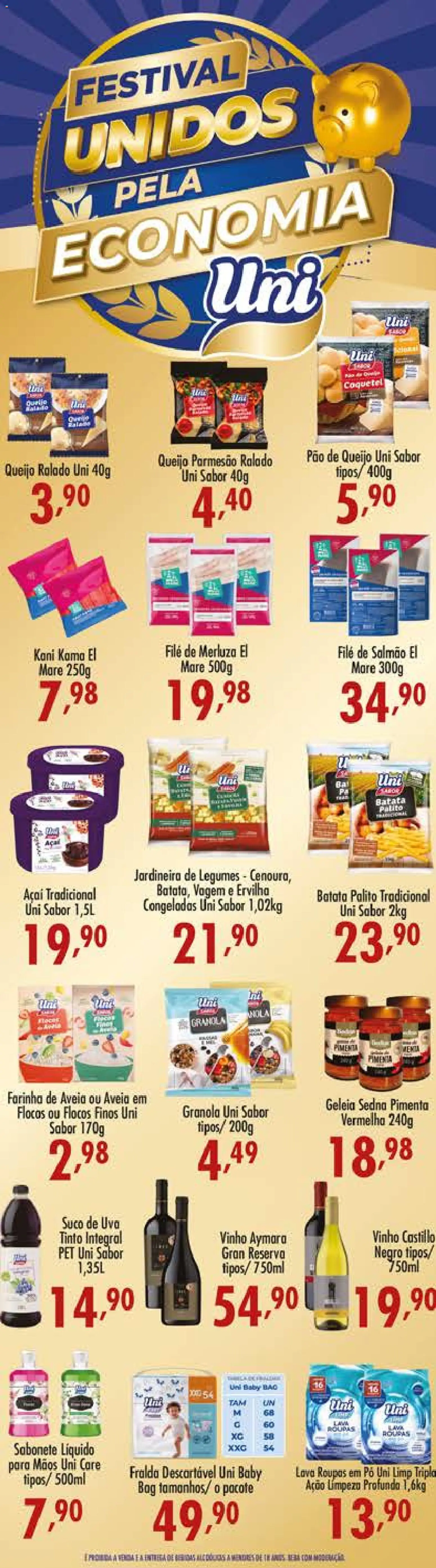 Confiança Folheto - válido de 08/09/2026 | Página: 5 | Produtos: Ervilha, Filé de salmão, Sabonete, Queijo parmesão