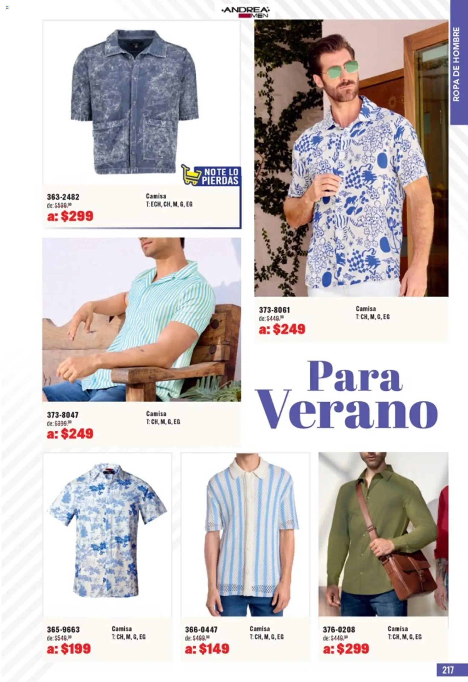 Nuevas ofertas de Andrea válidas en toda la República Mexicana desde el 05.04.2026. ¡Encuentra las mejores ofertas en Andrea catálogo Outlet! | Página: 217 | Productos: Camisa, Ropa