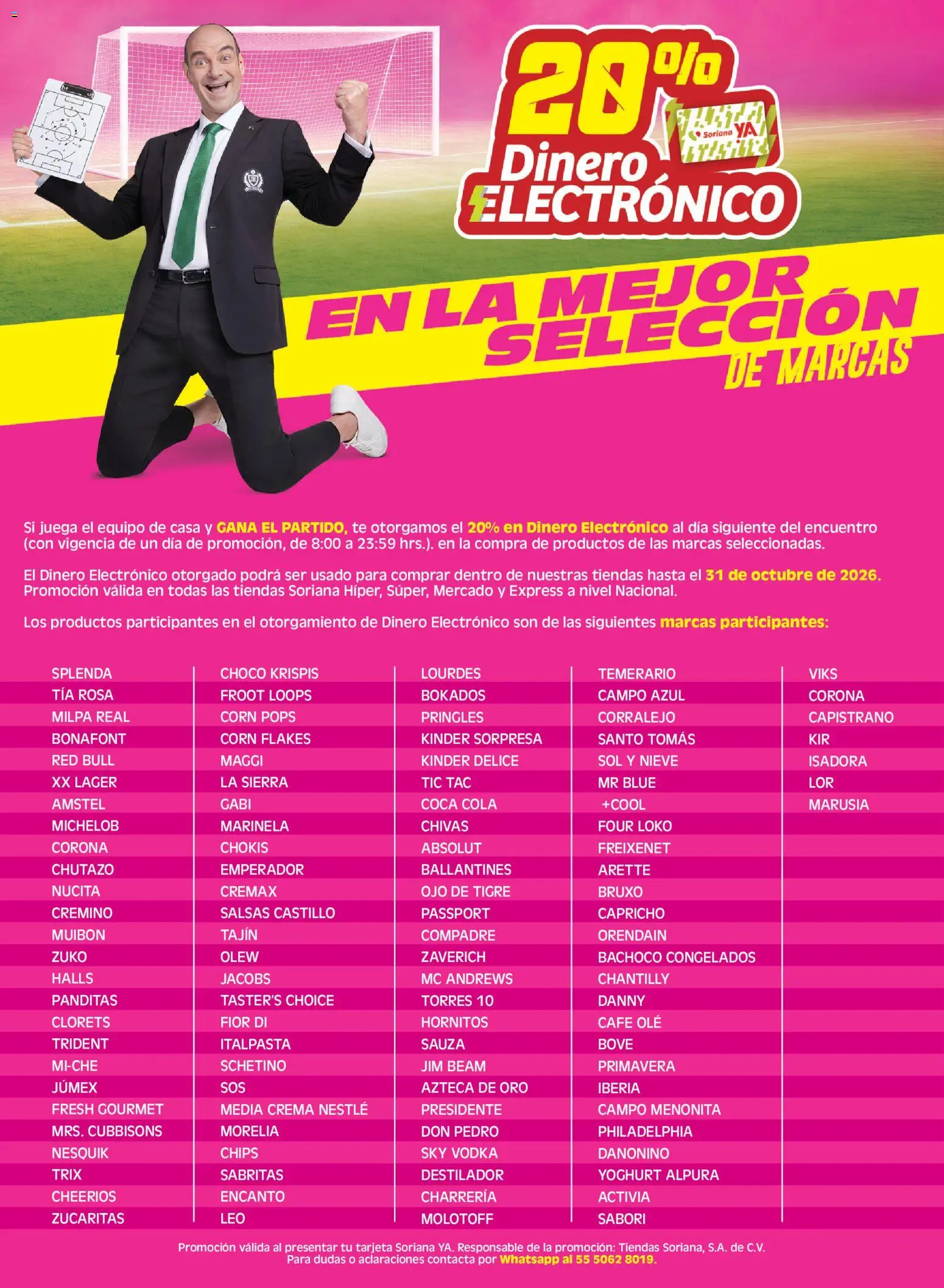 Nuevas ofertas de Soriana válidas en toda la República Mexicana desde el 19.06.2026. ¡Encuentra las mejores ofertas en Soriana Duplicate of Dinero electrónico marcas seleccionadas! | Página: 1