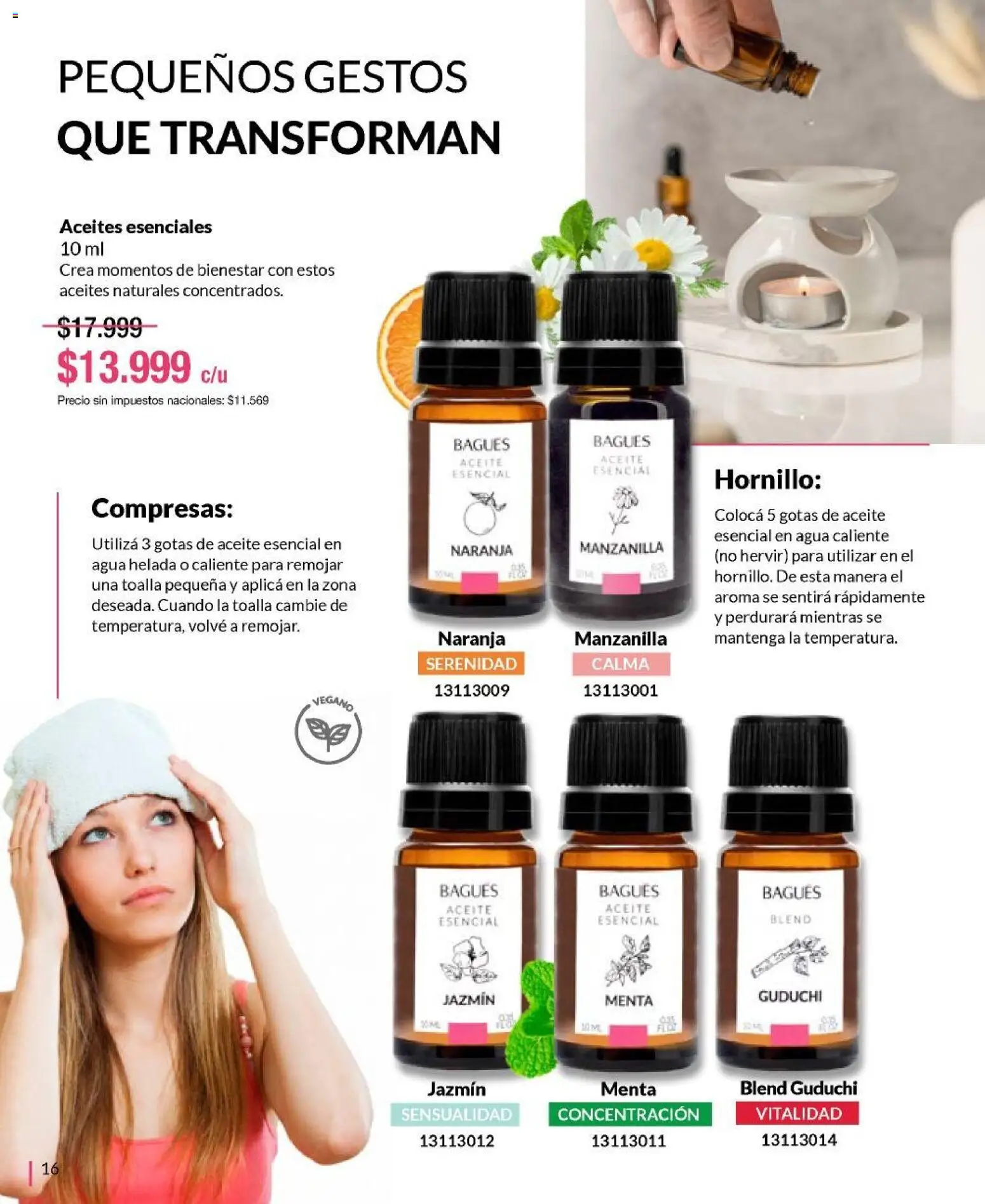 Bagués - Catálogo │ válido desde el 01.06.2026 | Página: 16 | Productos: Toalla, Aceite, Agua