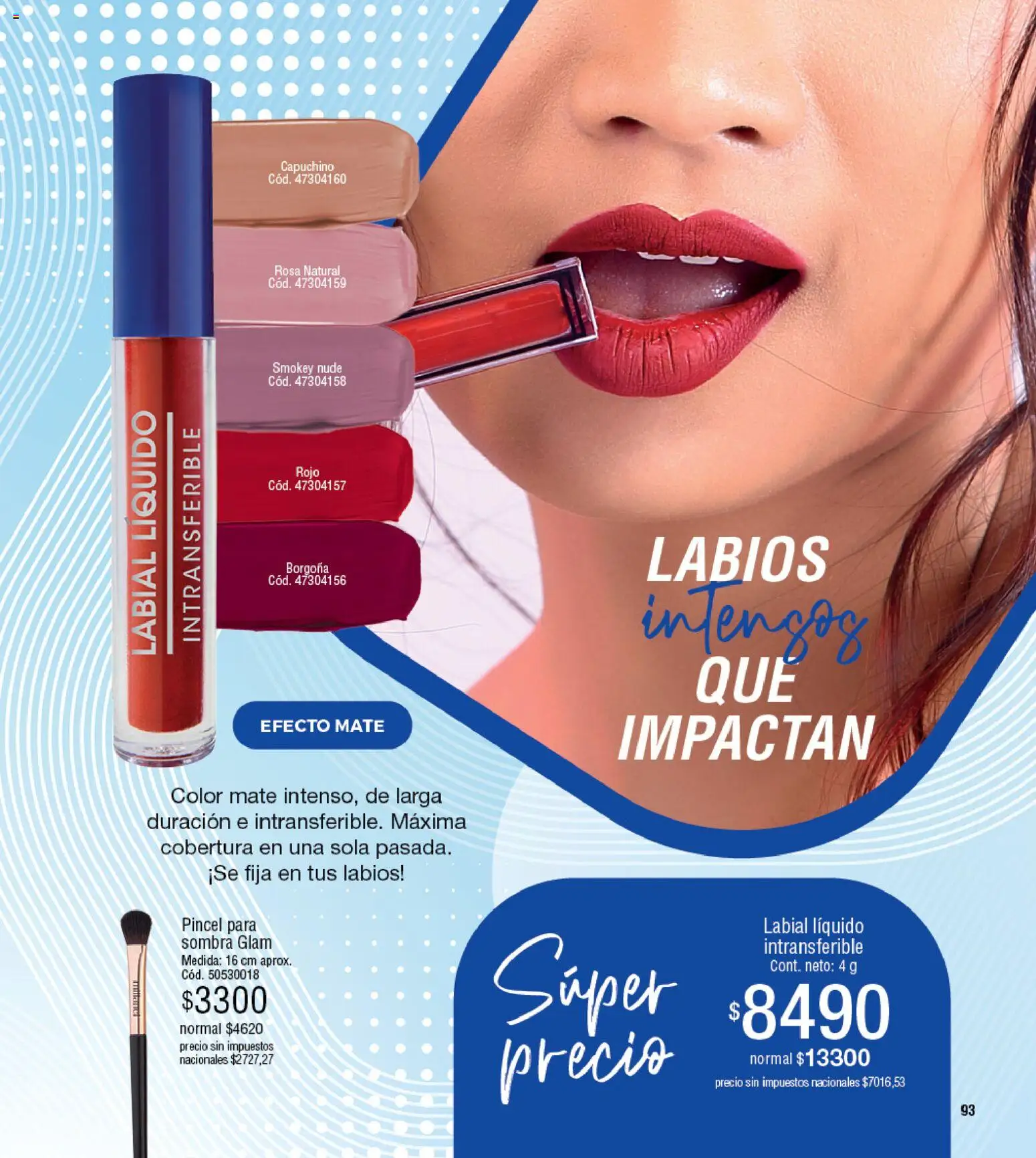 Millanel - Catálogo │ válido desde el 20/07/2026 | Página: 93 | Productos: Capuchino, Mate, Pincel, Sombra