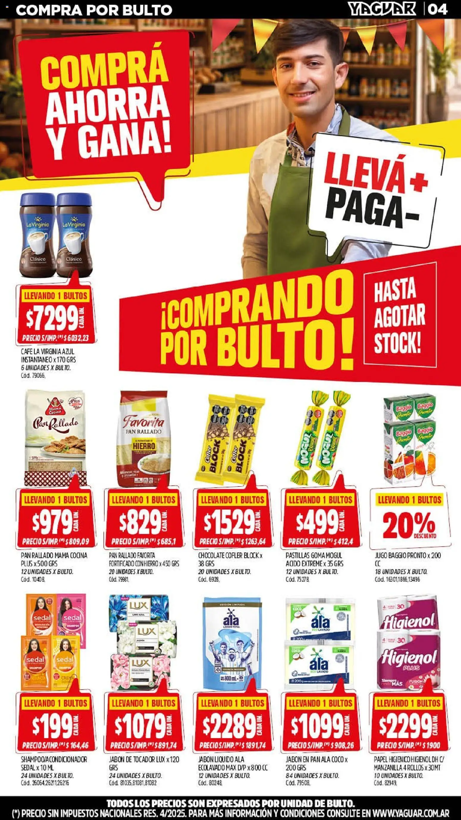 Yaguar - Oferta Semanal San Juan │ válido desde el 14/09/2026 | Página: 4 | Productos: Papel higiénico, Coco, Jabón, Chocolate