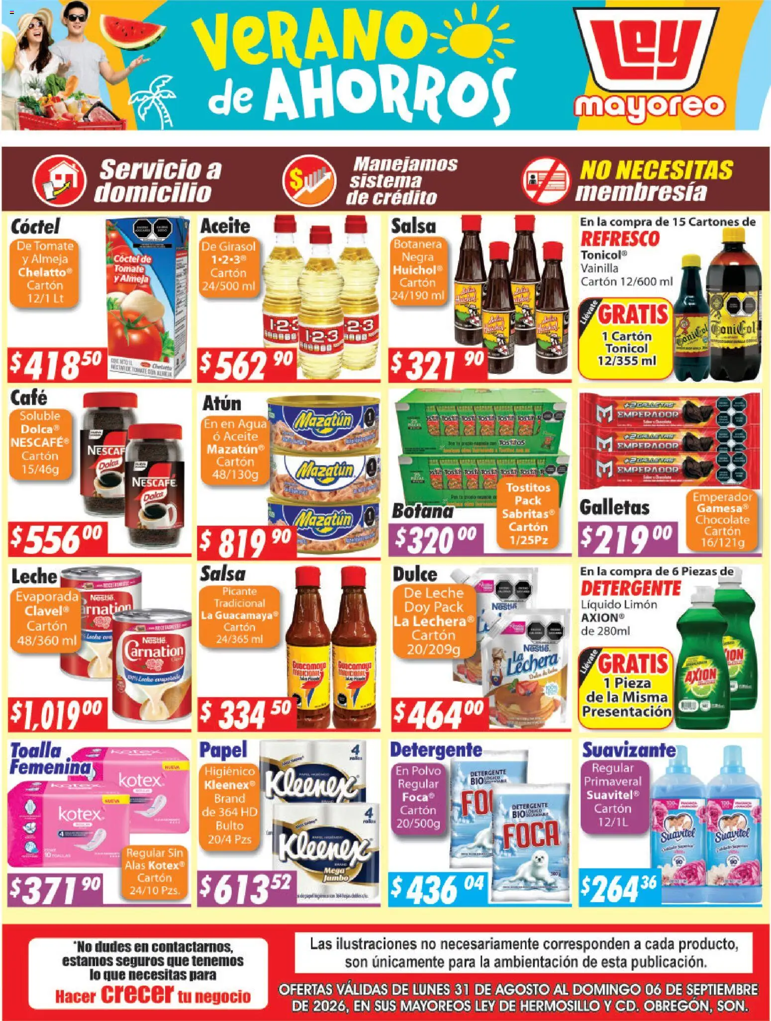 Nuevas ofertas de Casa Ley válidas en toda la República Mexicana desde el 31/08/2026. ¡Encuentra las mejores ofertas en Casa Ley folleto Hermosillo! | Página: 4 | Productos: Atún, Tomate, Aceite, Vainilla