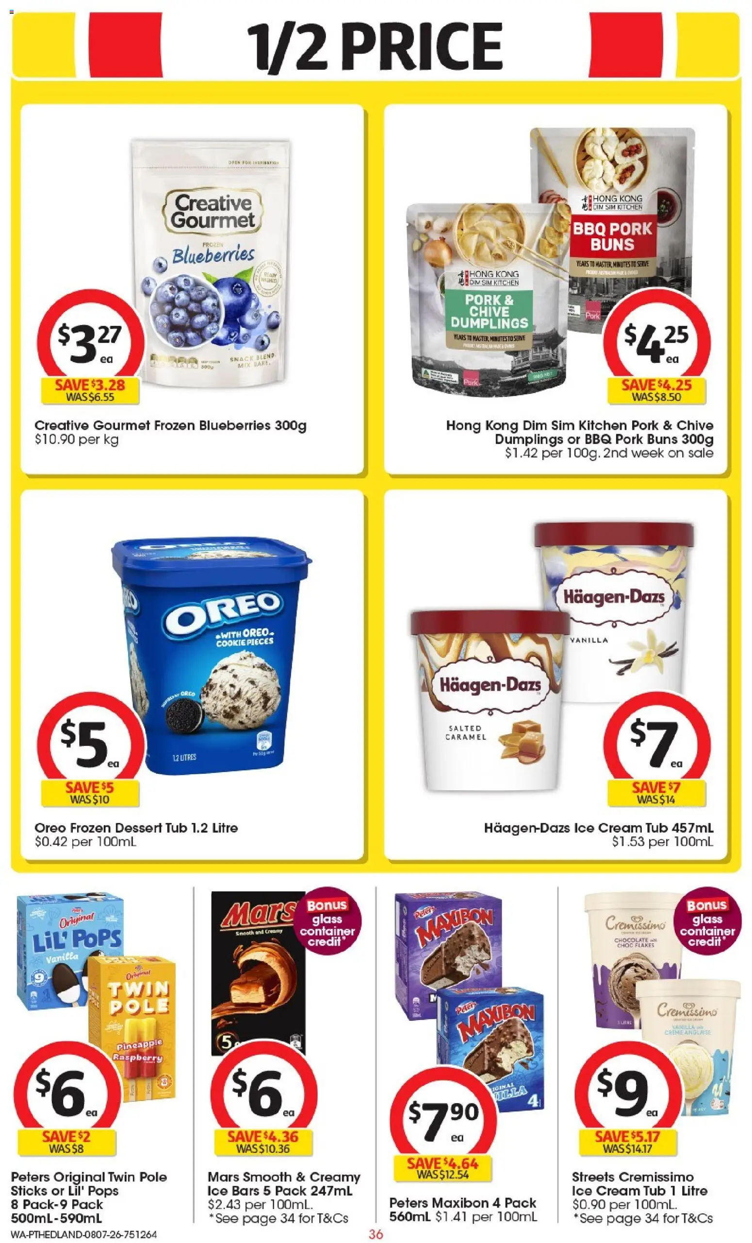 Coles catalogue - valid from 08/07/2026 | Page: 36 | Products: Chocolate, Pineapple, Cream, Raspberry
