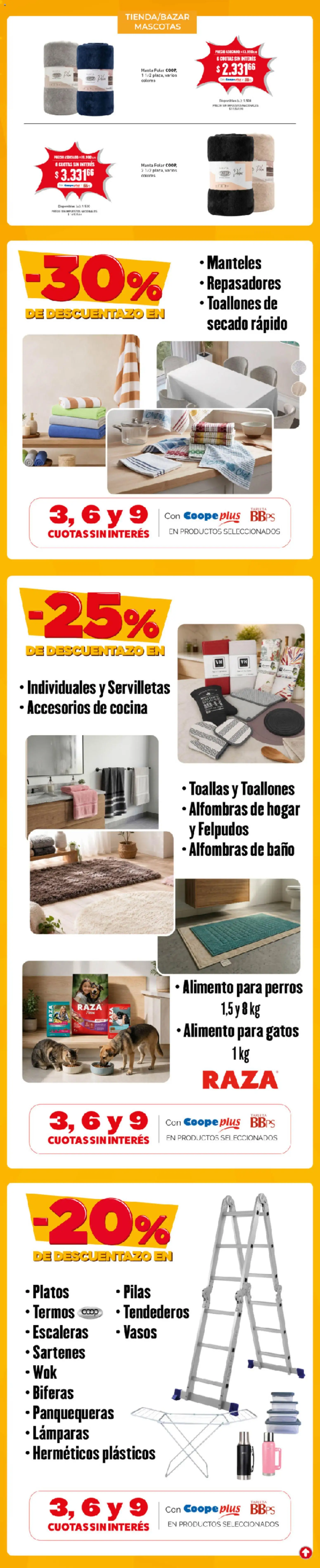 Cooperativa Obrera catálogo │ válido desde el 27/08/2026 | Página: 8 | Productos: Toallas, Pilas, Baño, Alimento para perros