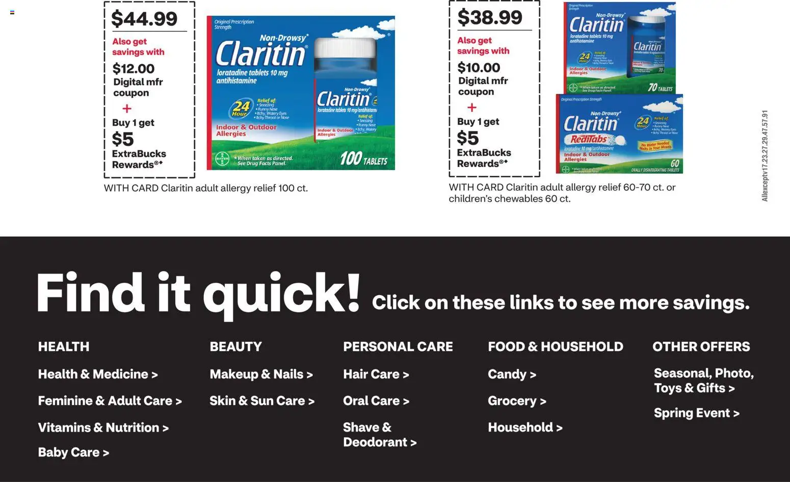 CVS Pharmacy Weekly Ad - AZ - valid from 12.04.2026 | Page: 5 | Products: Deodorant, Water