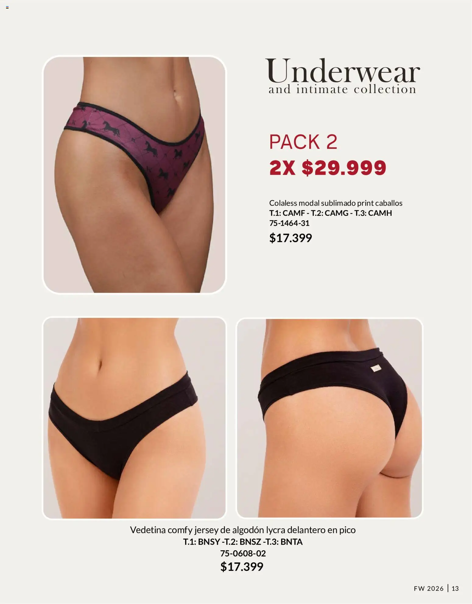 Vitnik - Underwear & Complements │ válido desde el 04/08/2026 | Página: 13 | Productos: Pico, Algodón