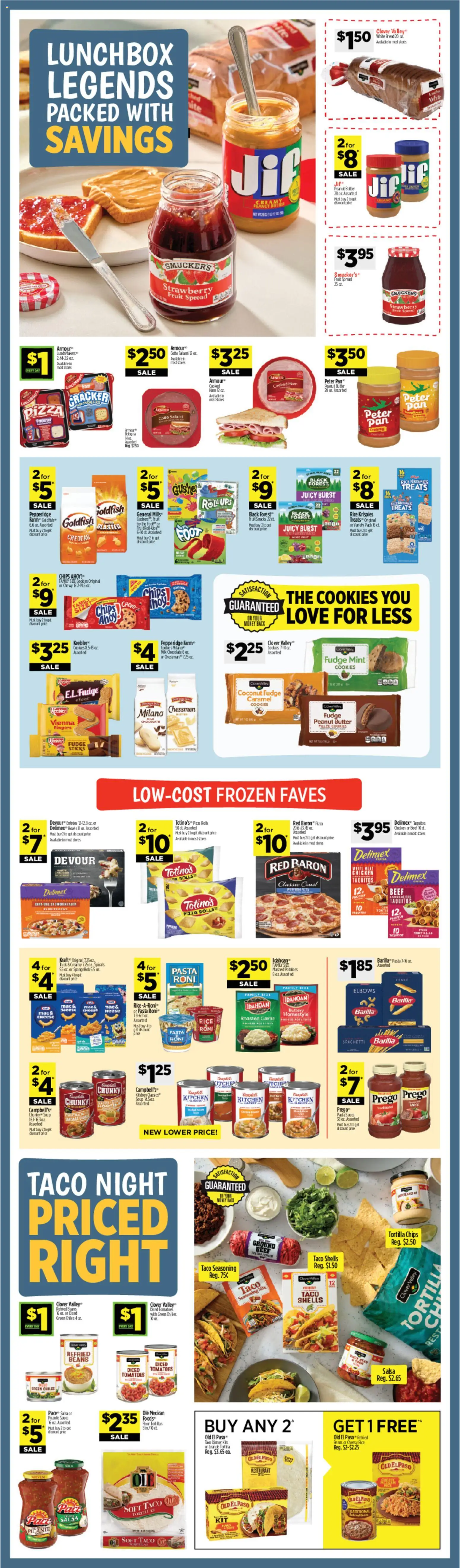 Dollar General Weekly Ad - TX - valid from 09/06/2026 | Page: 8 | Products: Tomatoes, Tortillas, Peanut butter, Lunchbox