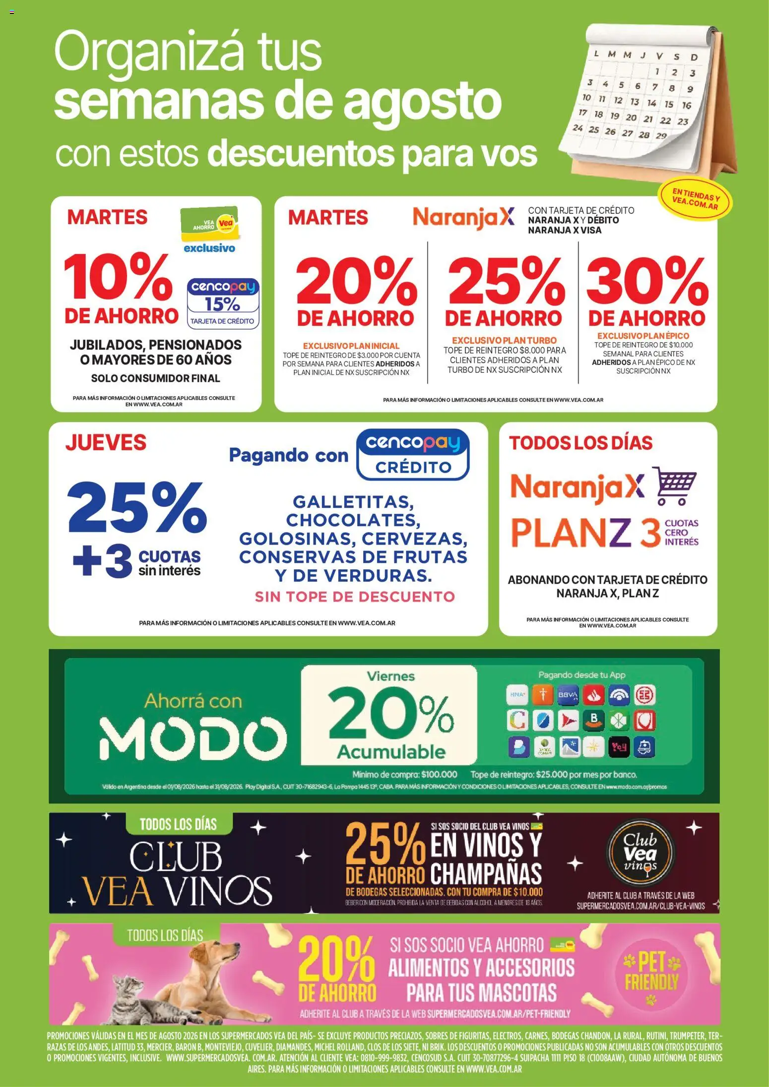 Vea - Volante fin de semana Patagonia │ válido desde el 07/08/2026 | Página: 10 | Productos: Bebidas, Alimentos, Conservas, Alcohol