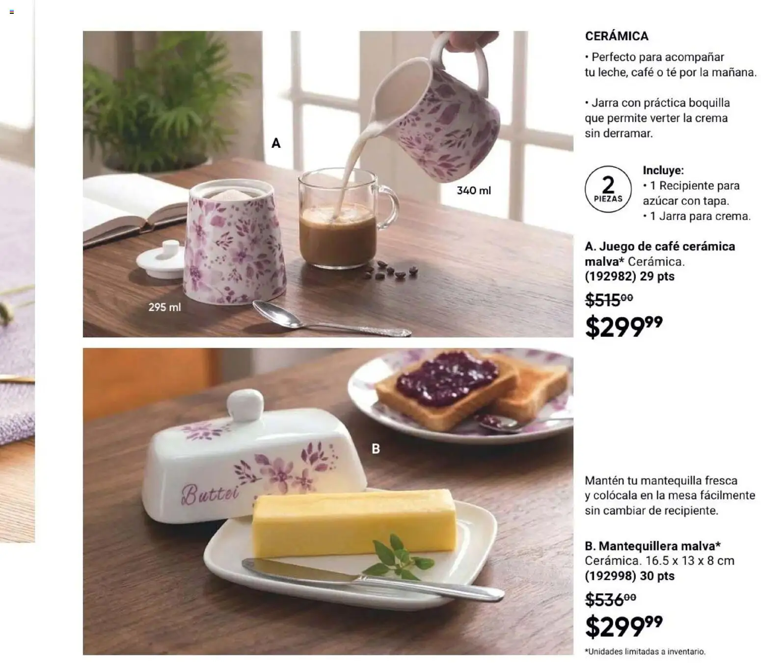 Nuevas ofertas de AVON válidas en toda la República Mexicana desde el 31/07/2026. ¡Encuentra las mejores ofertas en AVON Casa & Estilo 12 2026! | Página: 75 | Productos: Crema, Mesa, Té, Jarra