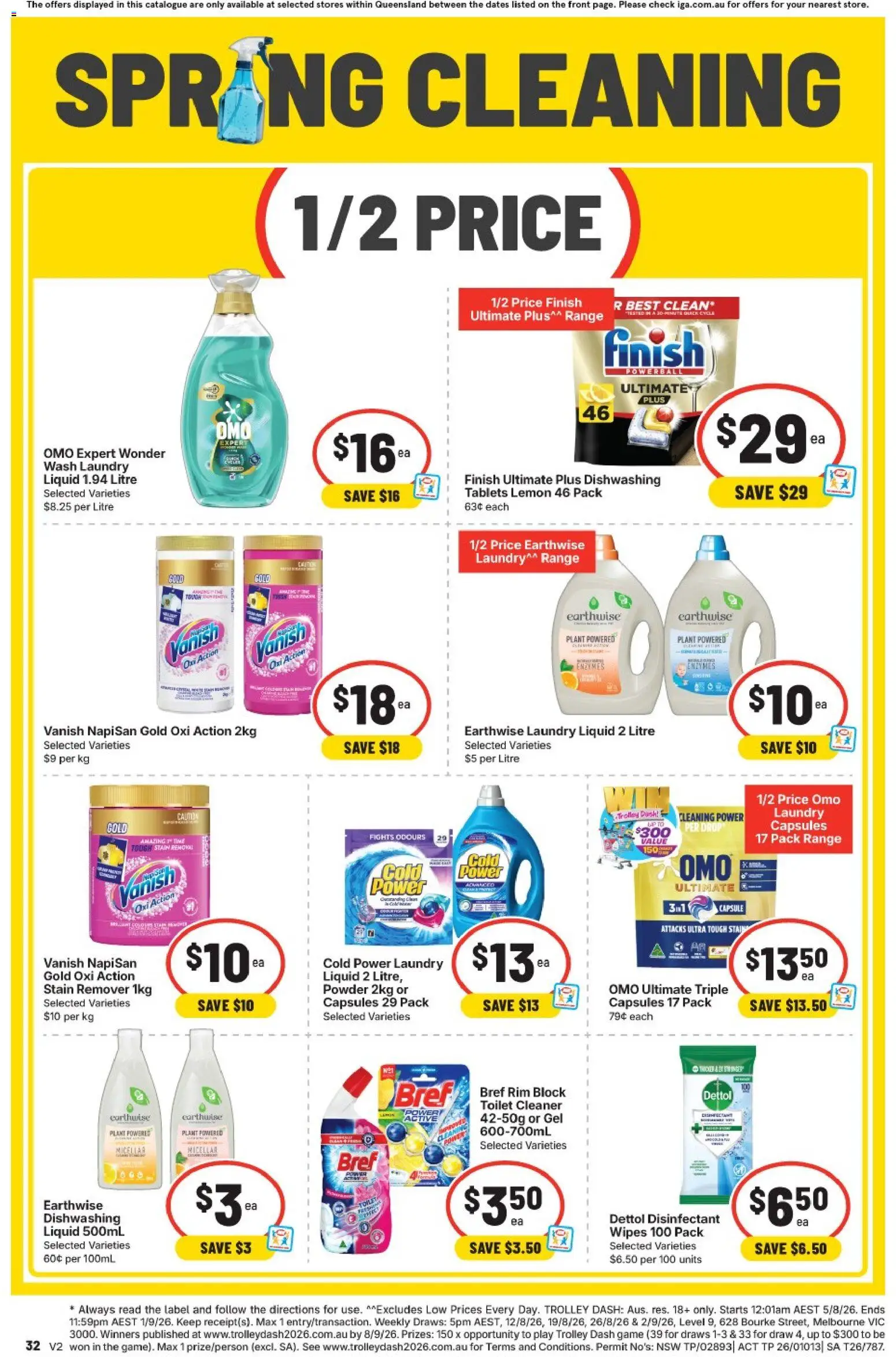 IGA catalogue - valid from 19/08/2026 | Page: 28 | Products: Toilet, Cleaner, Game, Tablets