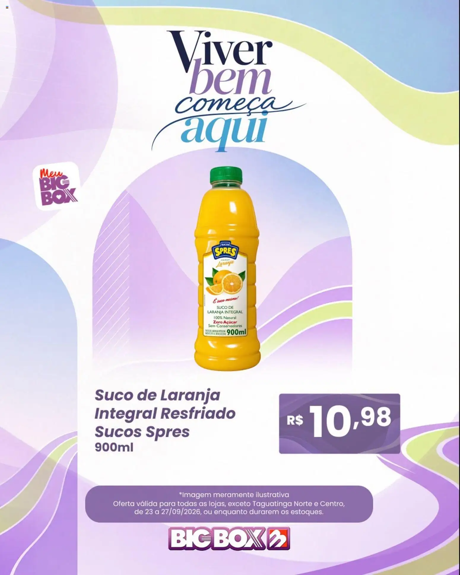 Big Box Folheto - válido de 23/09/2026 | Página: 9 | Produtos: Suco, Suco de laranja, Açúcar