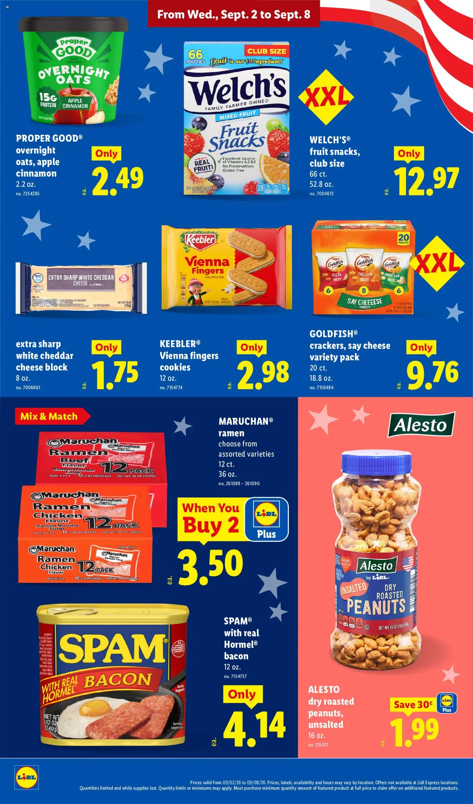 Lidl Weekly Ad - valid from 09/02/2026 | Page: 14 | Products: Protein, Cookies, Fruit, Peanuts