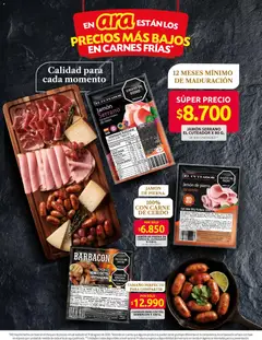 Ara catálogo los precios mas bajos -  Vista previa de la revista de la tienda Ara valido desde el 10/09/2026 | Página: 7 | Productos: Carne, Jamón serrano, Chorizo, Jamón