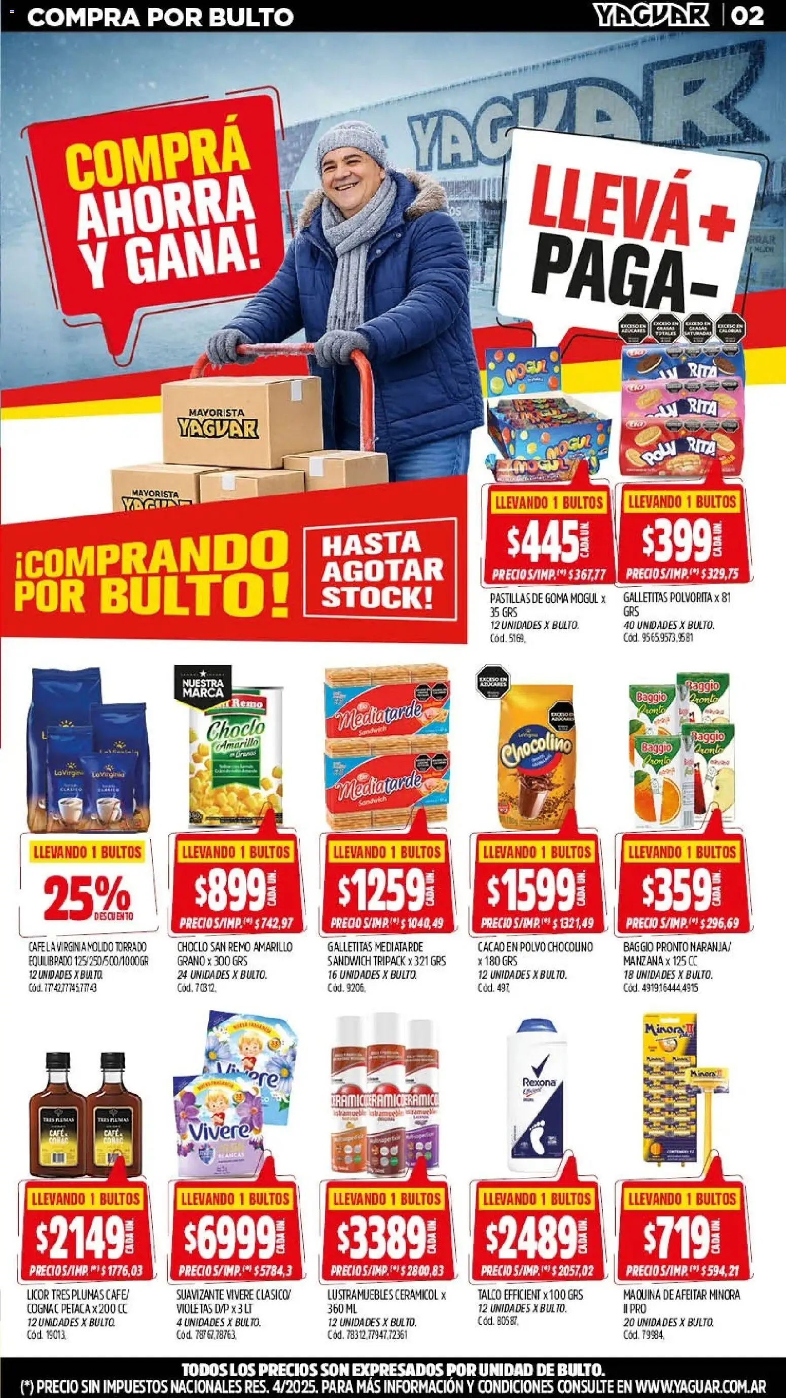 Yaguar - Oferta Semanal Salta │ válido desde el 27/07/2026 | Página: 2 | Productos: Lustramuebles, Manzana, Café, Cacao