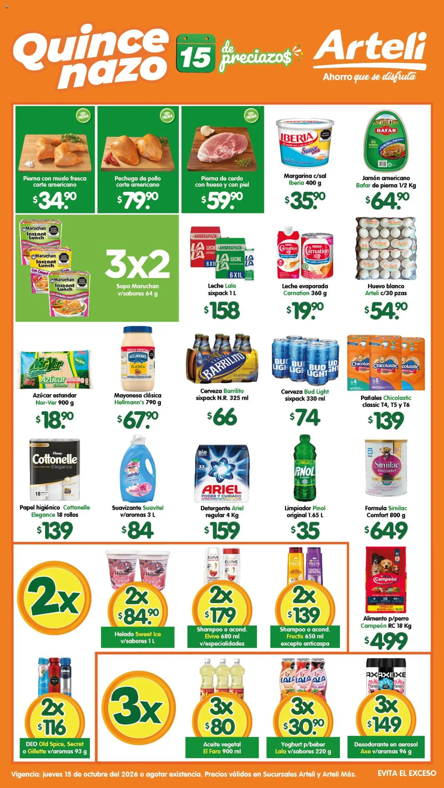 Nuevas ofertas de Arteli válidas en toda la República Mexicana desde el 15/10/2026. ¡Encuentra las mejores ofertas en Arteli folleto! | Página: 1