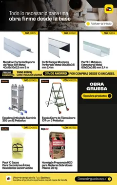 Sodimac Ofertas válido desde el 31.08.2026 | Página: 2 | Productos: Tijera, Perfil, Escalera, Base