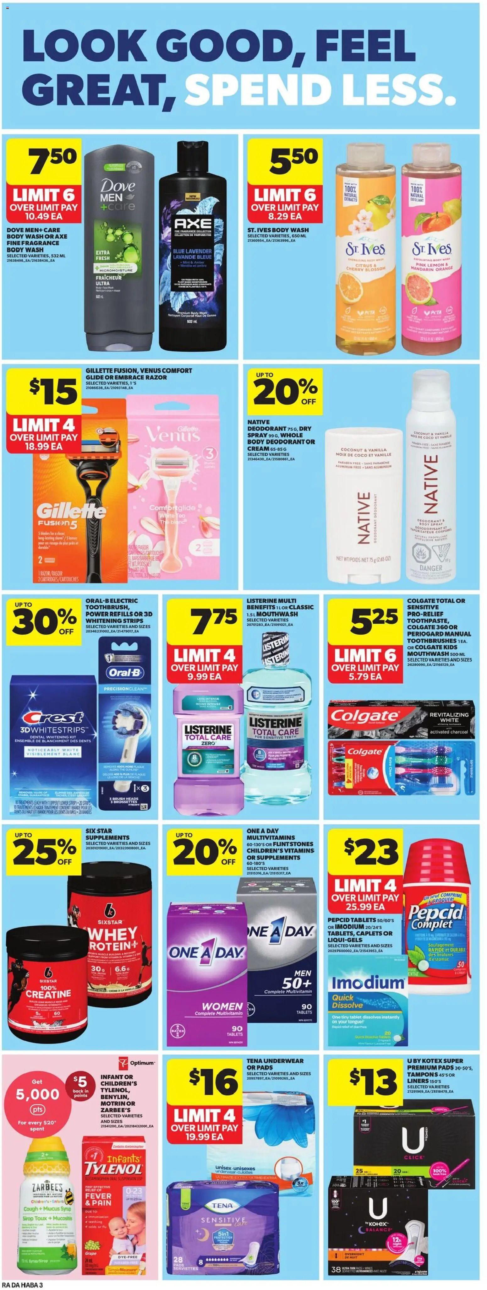 Atlantic Superstore flyer valid from 28.05.2026 | Page: 30 | Products: Tea, Cream, Tablet, Body wash