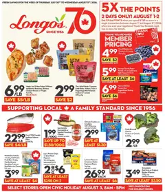 Preview of Longo's weekly flyer / circulaire from shop Longo's valid from Jul 30, 2026 | Page: 3
