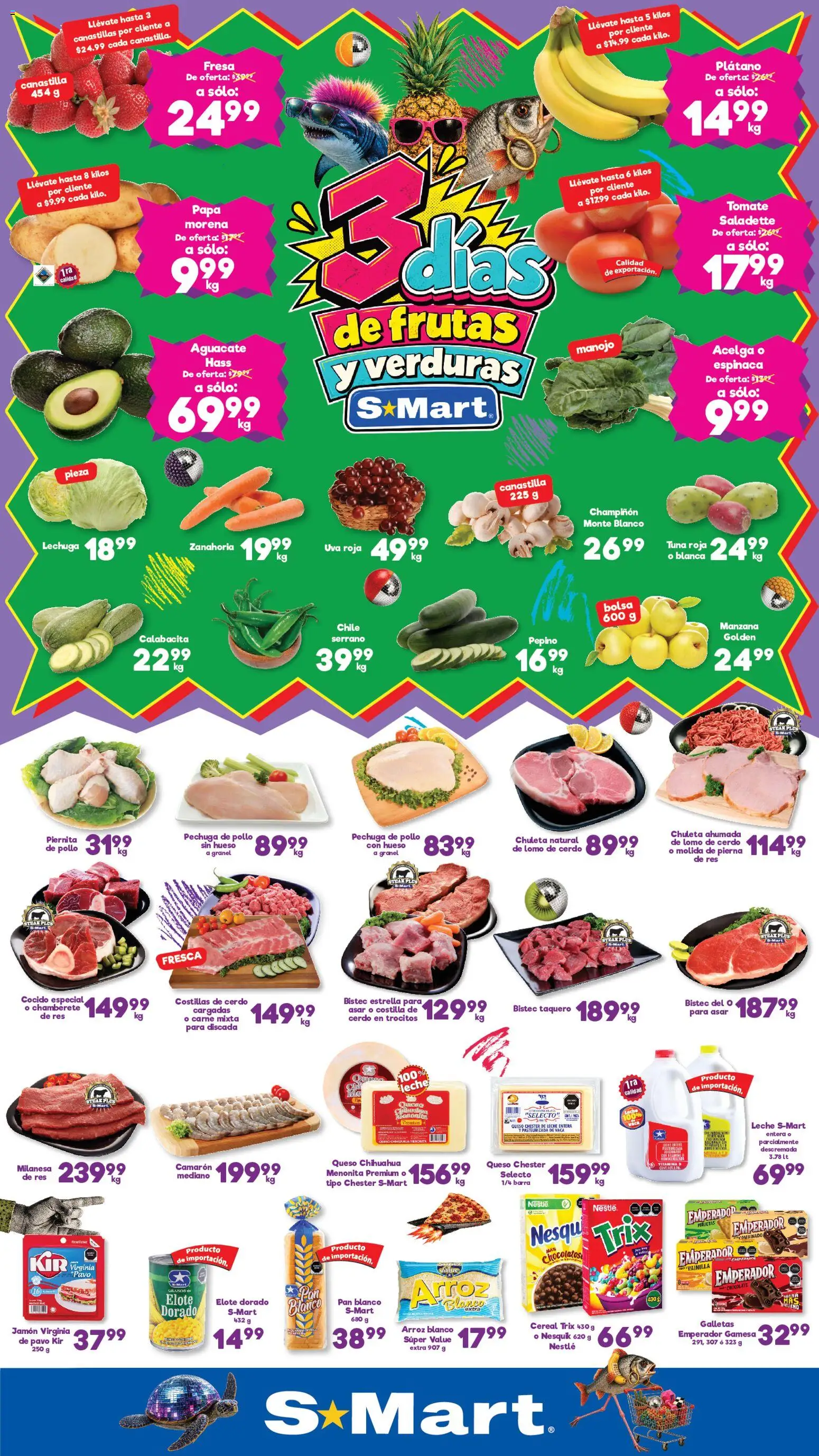 Nuevas ofertas de S-Mart válidas en toda la República Mexicana desde el 29/09/2026. ¡Encuentra las mejores ofertas en S-Mart folleto Nuevo Laredo! | Página: 1