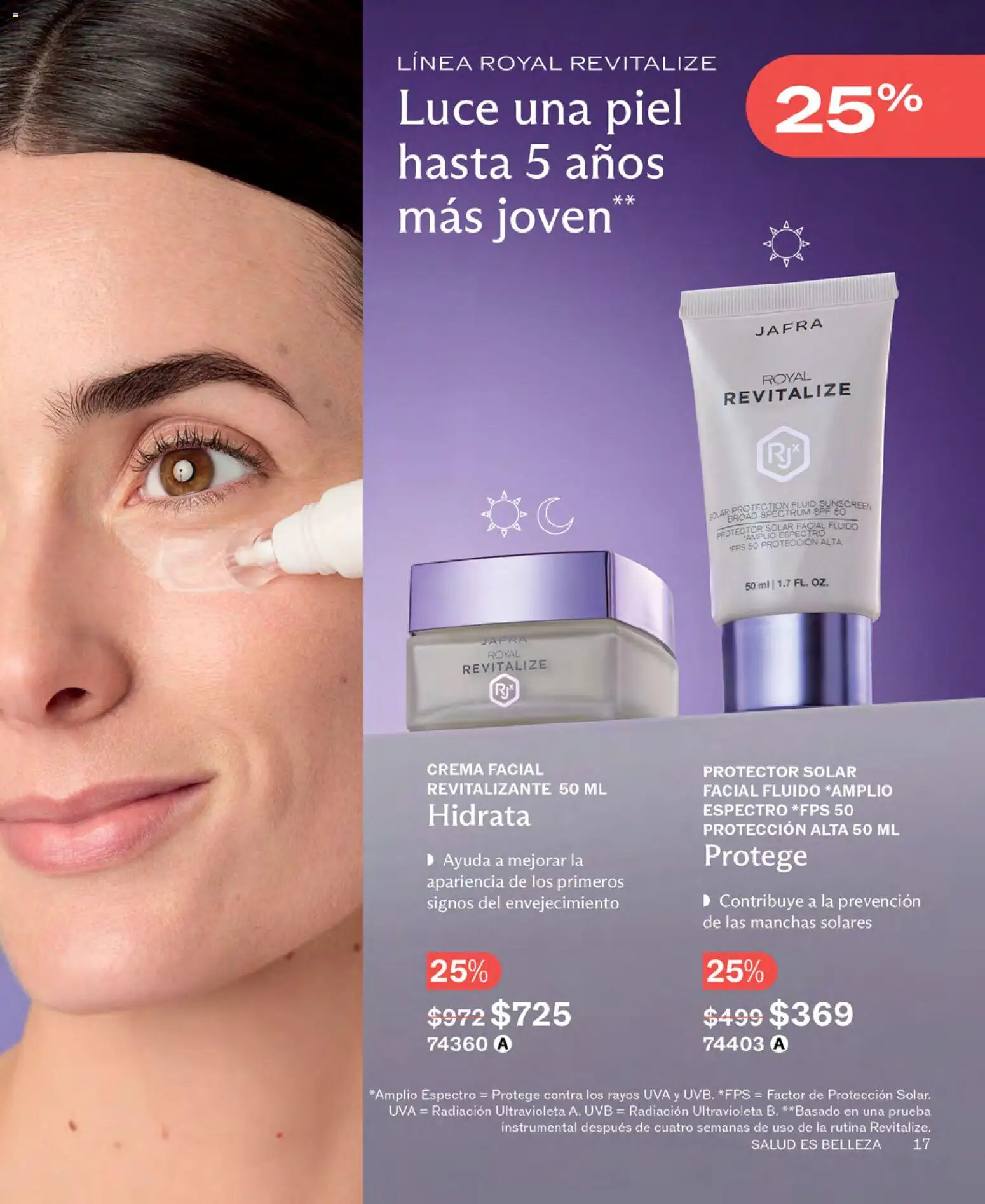 Nuevas ofertas de JAFRA válidas en toda la República Mexicana desde el 01.04.2026. ¡Encuentra las mejores ofertas en JAFRA catálogo! | Página: 17 | Productos: Crema, Uva, Protector solar