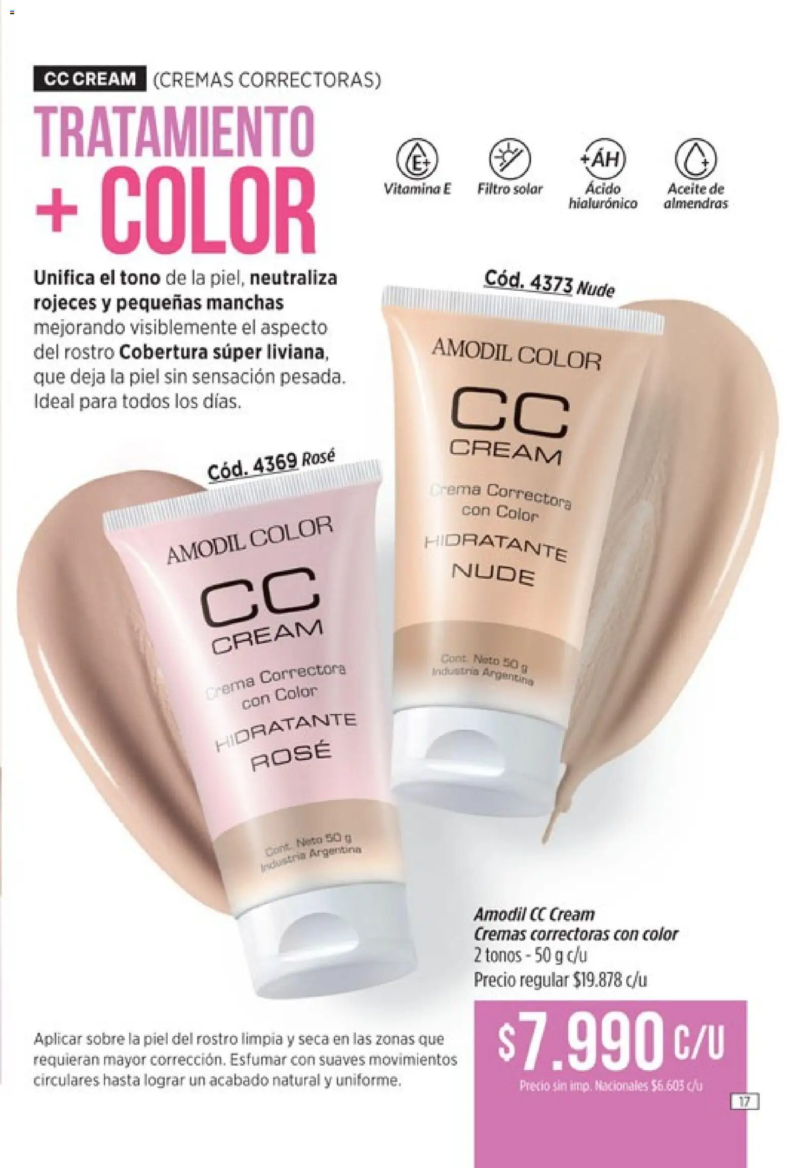 Catálogo Amodil Campaña 16 │ válido desde el 19/09/2026 | Página: 17 | Productos: Sobre, Almendras, Aceite, Crema