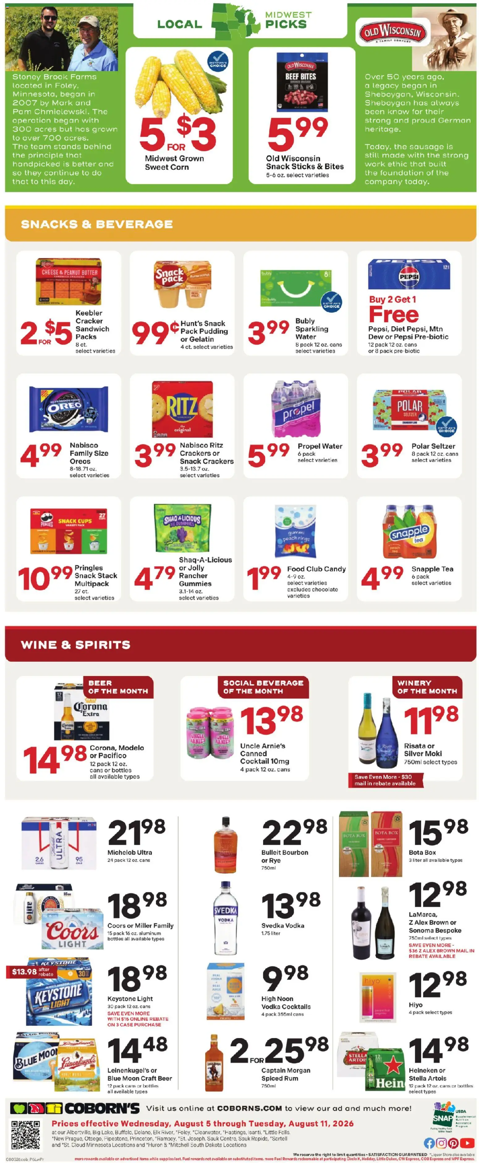 Coborn's Weekly Ad - valid from 08/05/2026 | Page: 6 | Products: Box, Foundation, Butter, Beef