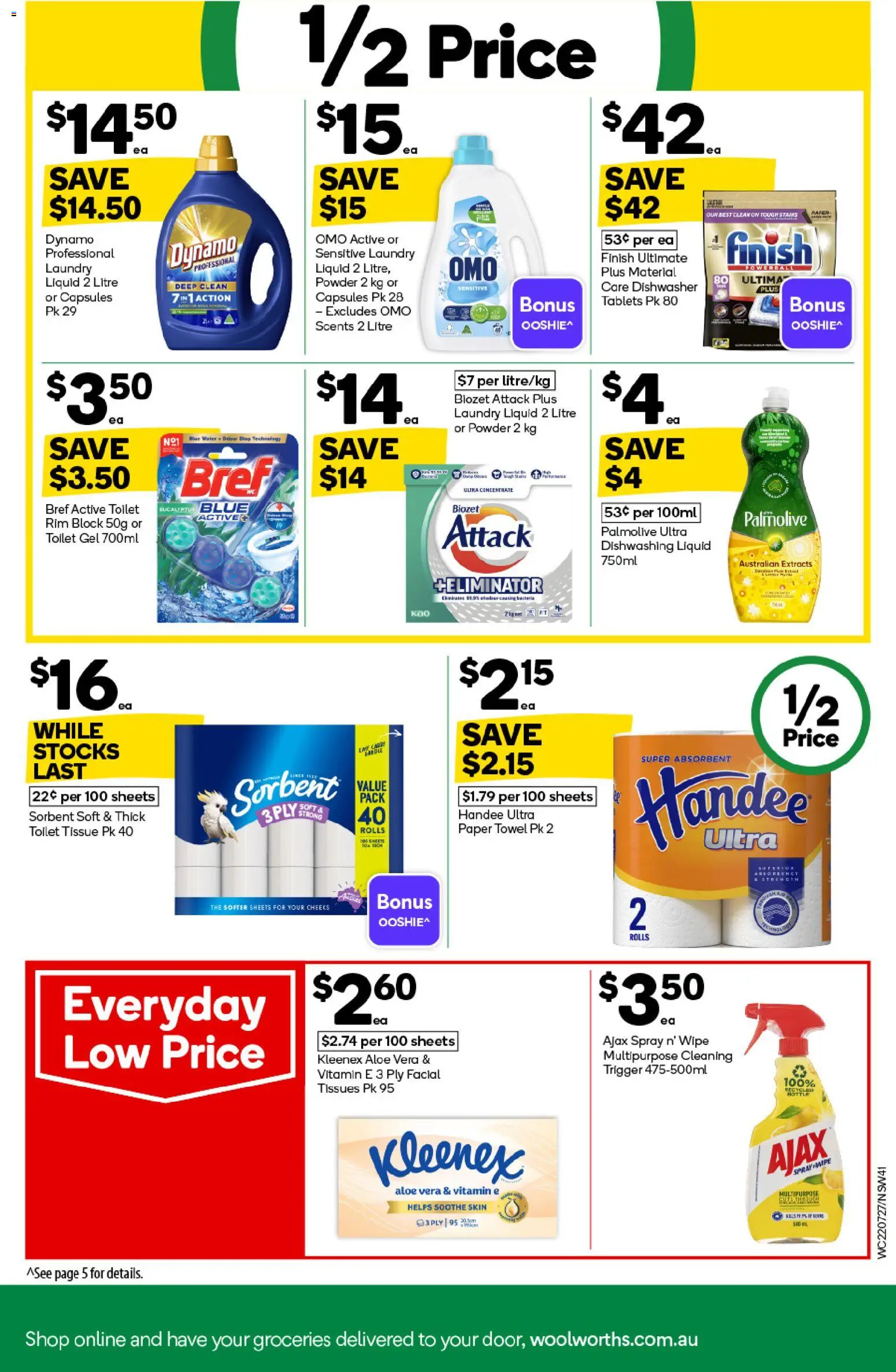Woolworths catalogue - valid from 22/07/2026 | Page: 41 | Products: Multipurpose, Dishwasher, Tissues, Vitamin