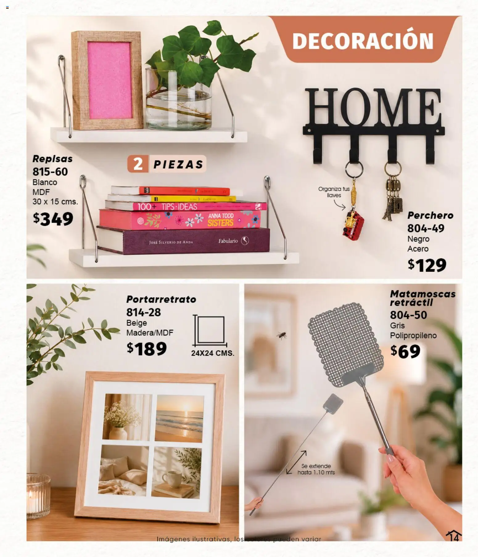 Nuevas ofertas de Cklass válidas en toda la República Mexicana desde el 11/09/2026. ¡Encuentra las mejores ofertas en Cklass catálogo Home Invierno! | Página: 15 | Productos: Portarretrato, Decoración, Perchero