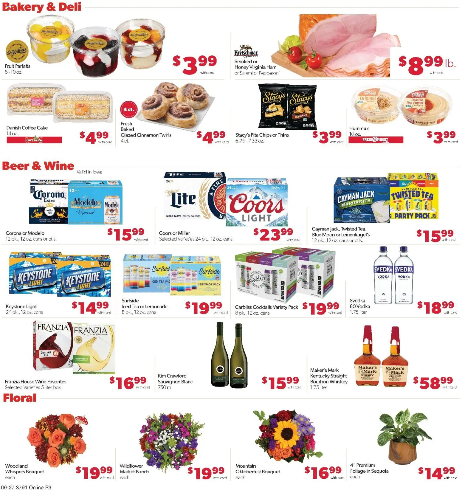 Family Fare Weekly Ad - IA - valid from 09/27/2026 | Page: 8 | Products: Box, Coffee, Chips, Vodka