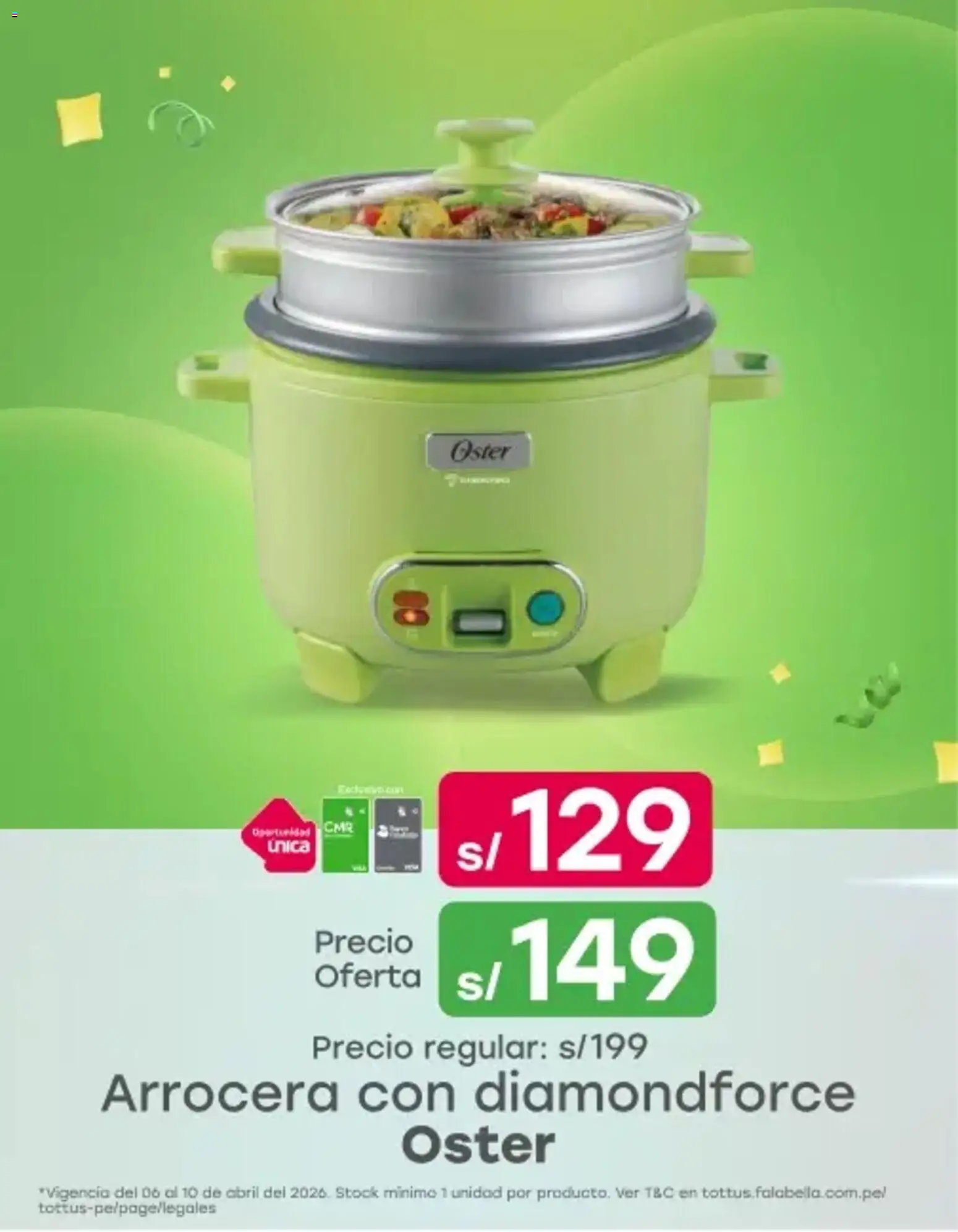 Catálogo Tottus válido desde 06/04/2026 | Página: 1 | Productos: Arrocera