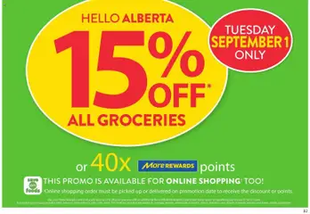 Preview of Save on foods weekly flyer / circulaire from shop Save on foods valid from Aug 27, 2026