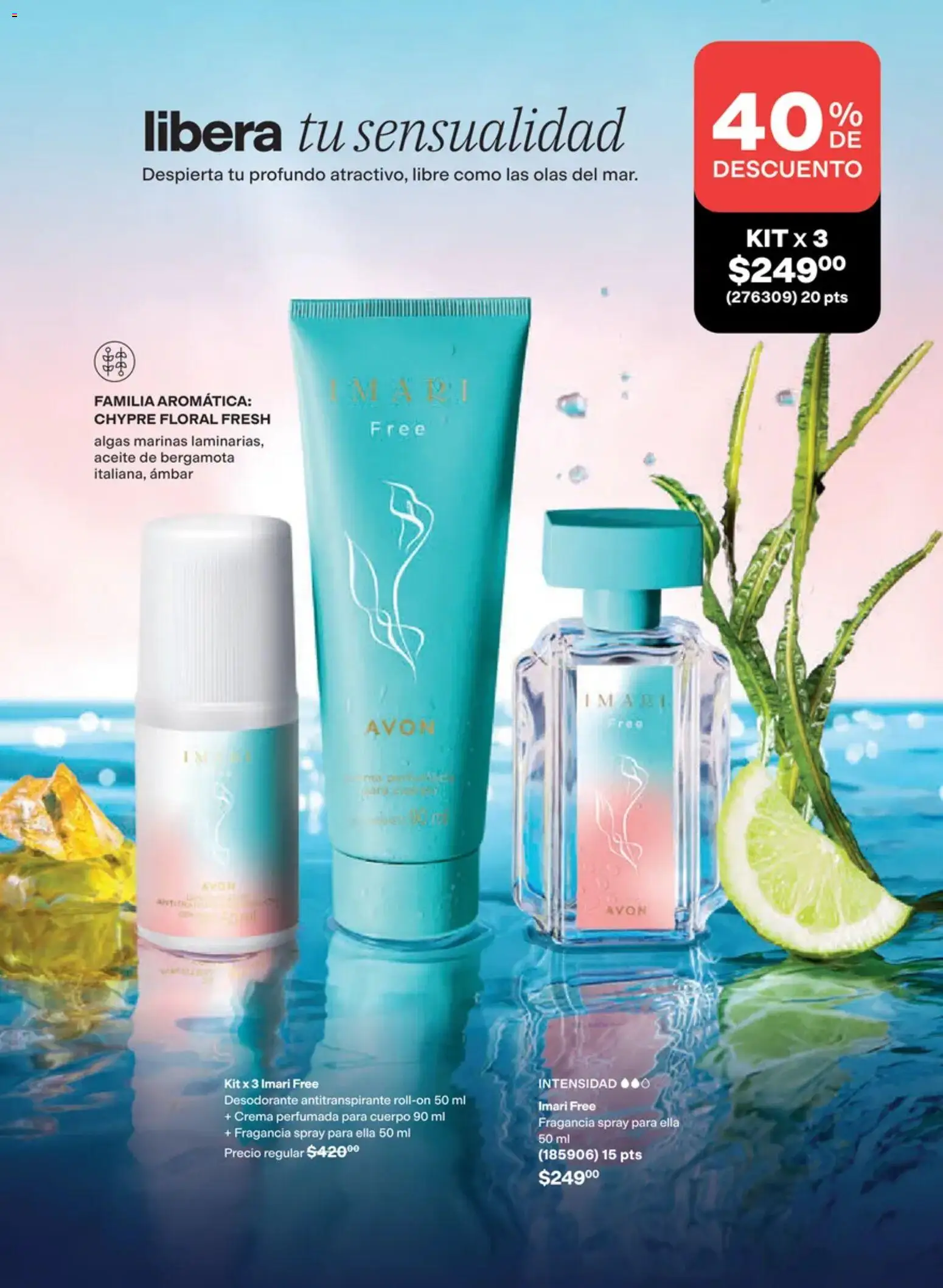 Nuevas ofertas de AVON válidas en toda la República Mexicana desde el 02/10/2026. ¡Encuentra las mejores ofertas en AVON campaña 15 2026! | Página: 63 | Productos: Desodorante, Antitranspirante, Crema, Fragancia