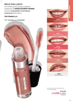Oriflame catálogo válido desde el 19.06.2026 | Página: 33 | Productos: Brillo, Vitaminas, Maquillaje, Manteca