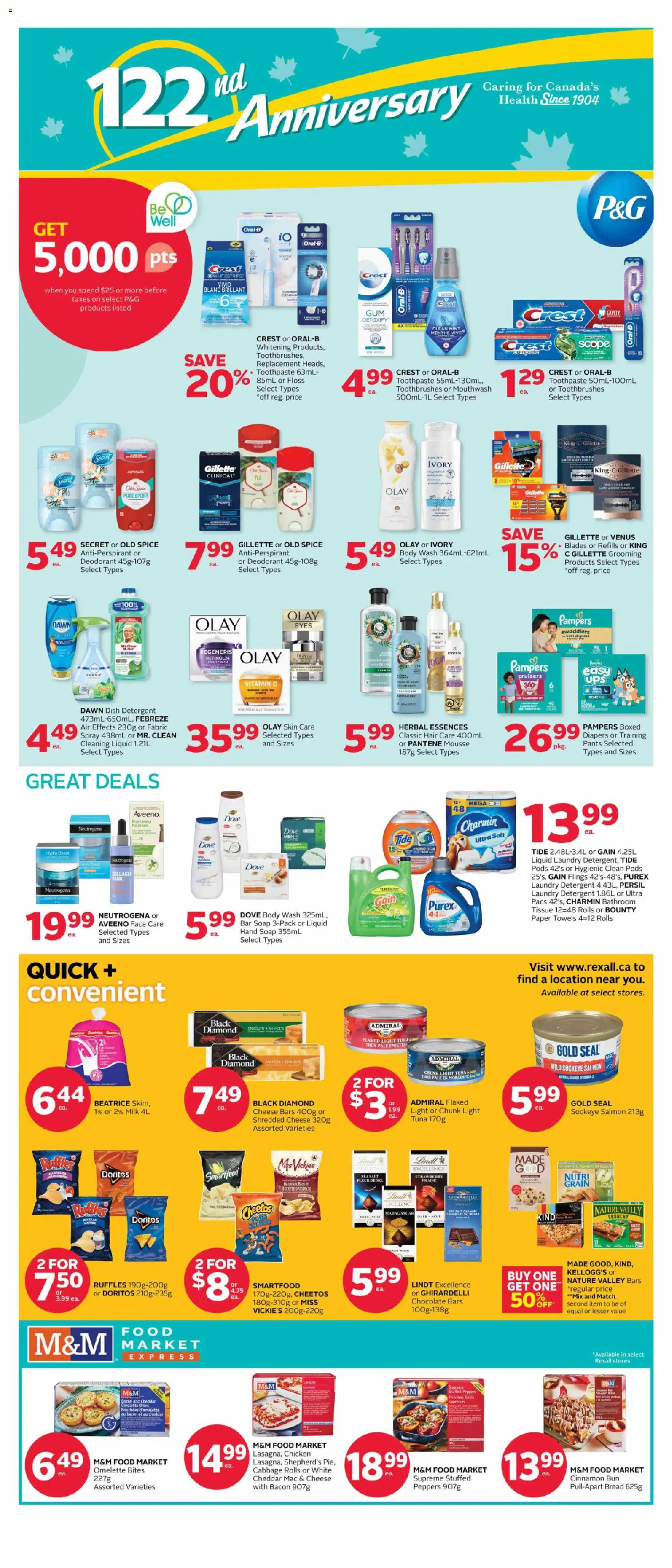 Rexall flyer valid from Sep 11, 2026 | Page: 6 | Products: Body wash, Detergent, Cheddar, Cheese