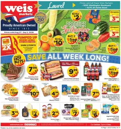 Preview of Weis weekly ads valid from 08/27/2026
