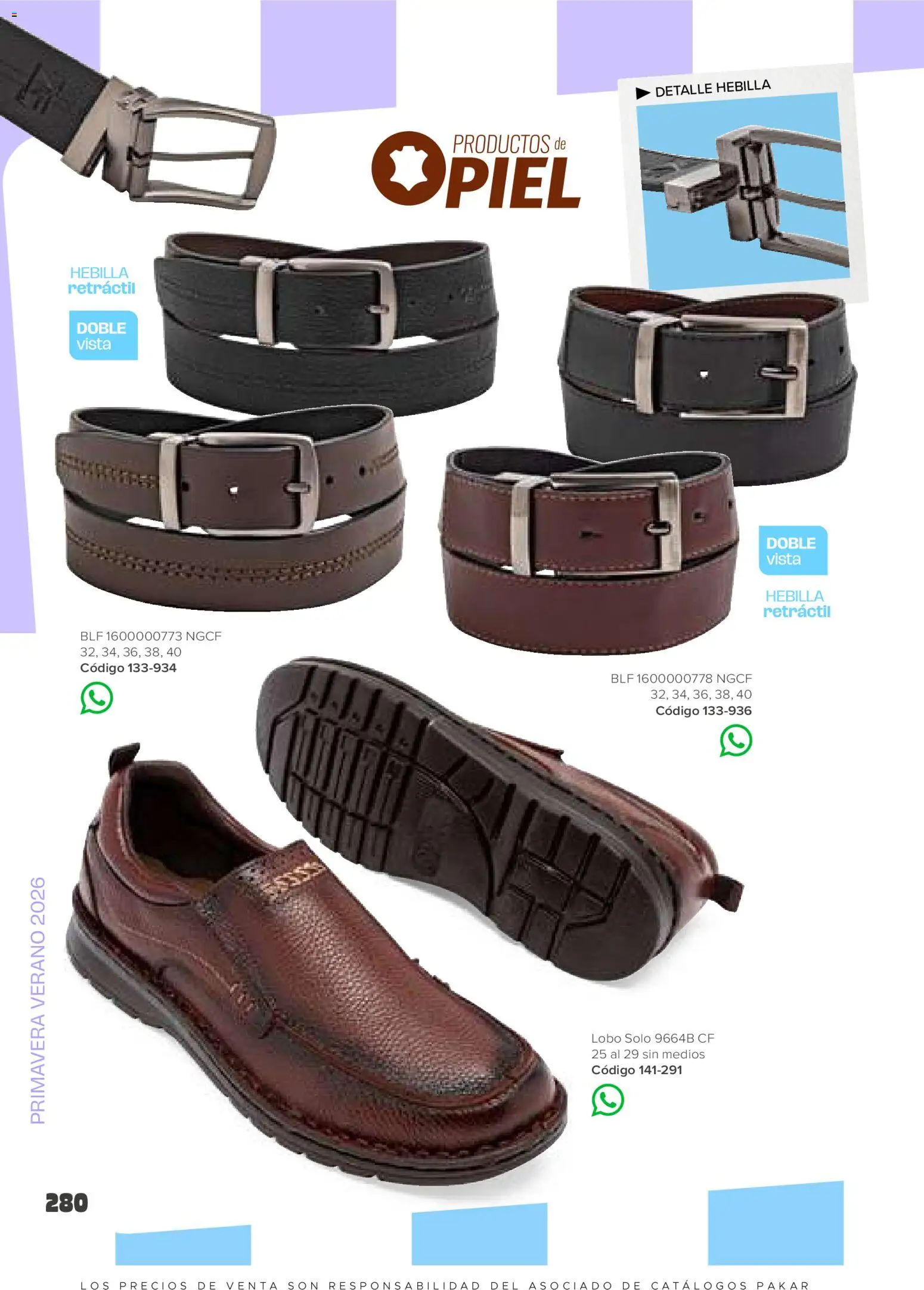 Nuevas ofertas de SC Pakar válidas en toda la República Mexicana desde el 30.01.2026. ¡Encuentra las mejores ofertas en SC Pakar catálogo Hombre! | Página: 280 | Productos: Hebilla