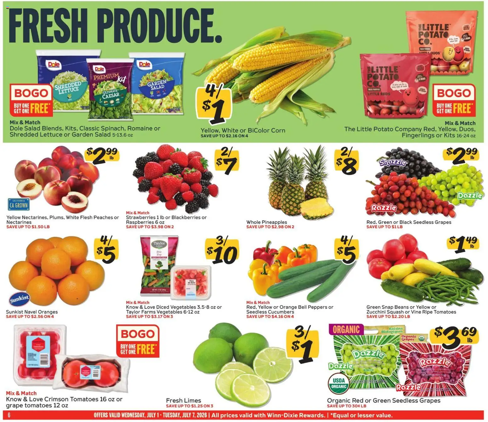 Winn Dixie Weekly Ad - valid from 07/01/2026 | Page: 6