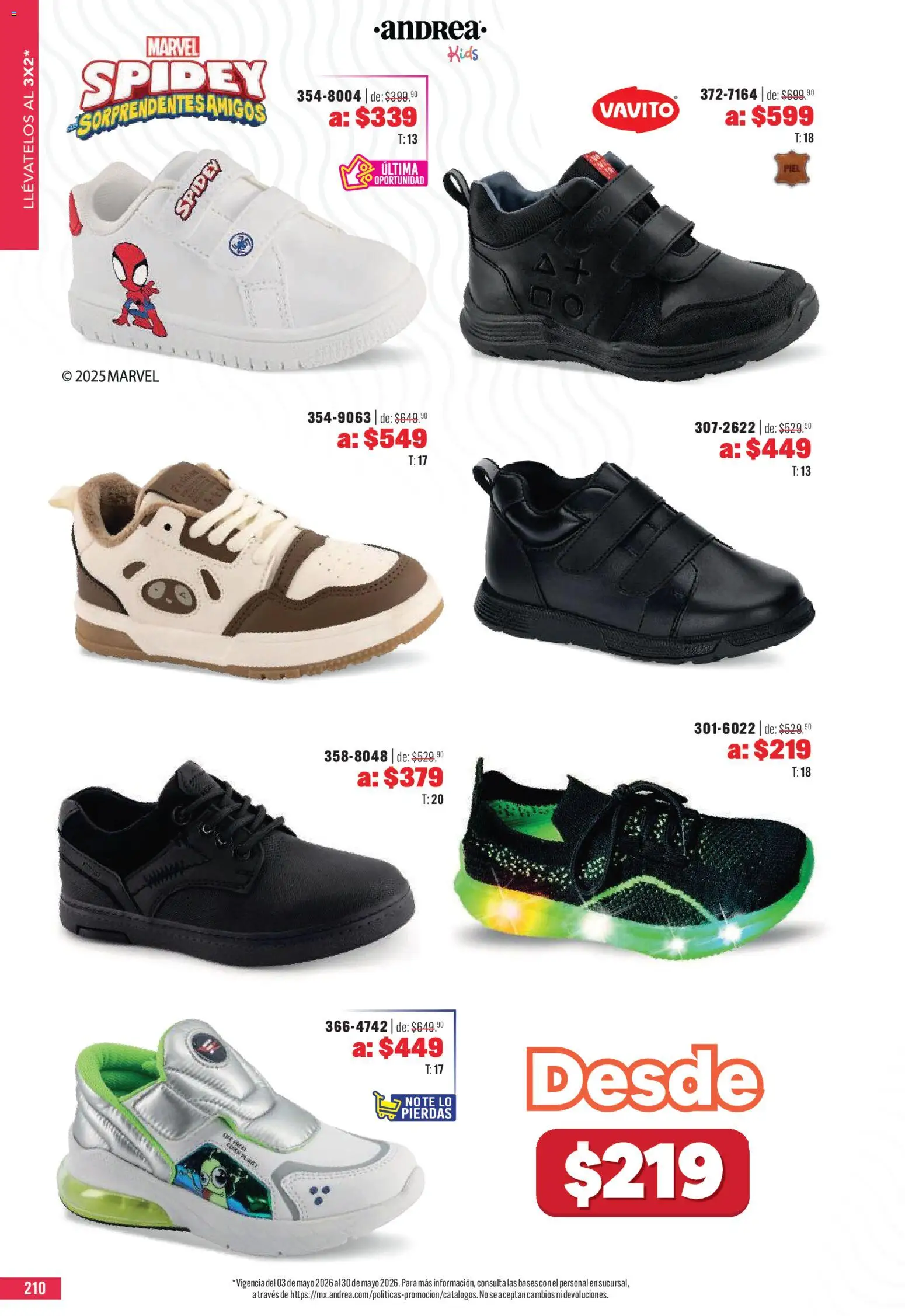 Nuevas ofertas de Andrea válidas en toda la República Mexicana desde el 03.05.2026. ¡Encuentra las mejores ofertas en Andrea catálogo Outlet! | Página: 210