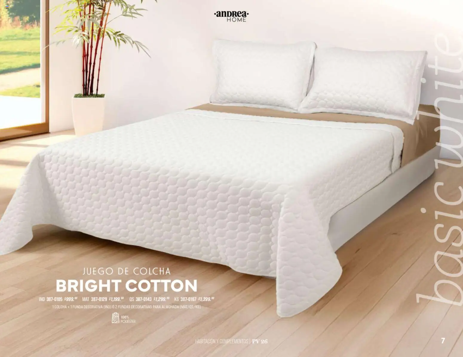 Nuevas ofertas de Andrea válidas en toda la República Mexicana desde el 25/01/2026. ¡Encuentra las mejores ofertas en Andrea catálogo Home! | Página: 7 | Productos: Juego, Funda, Almohada