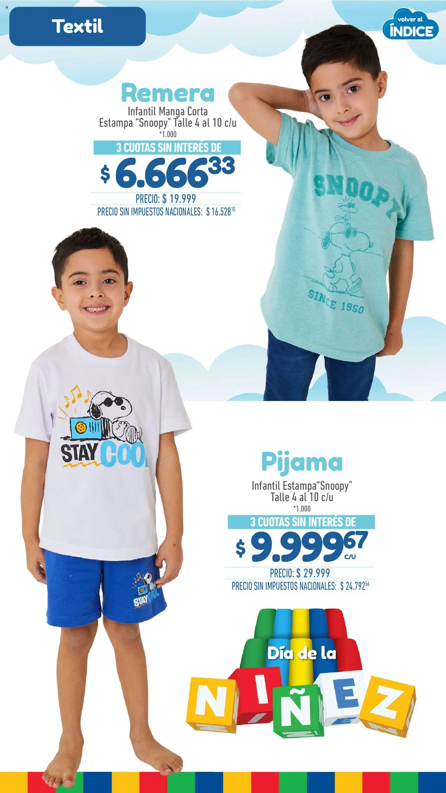 La Anonima Especial Día de la Niñez │ válido desde el 06/08/2026 | Página: 29 | Productos: Manga, Remera, Pijama